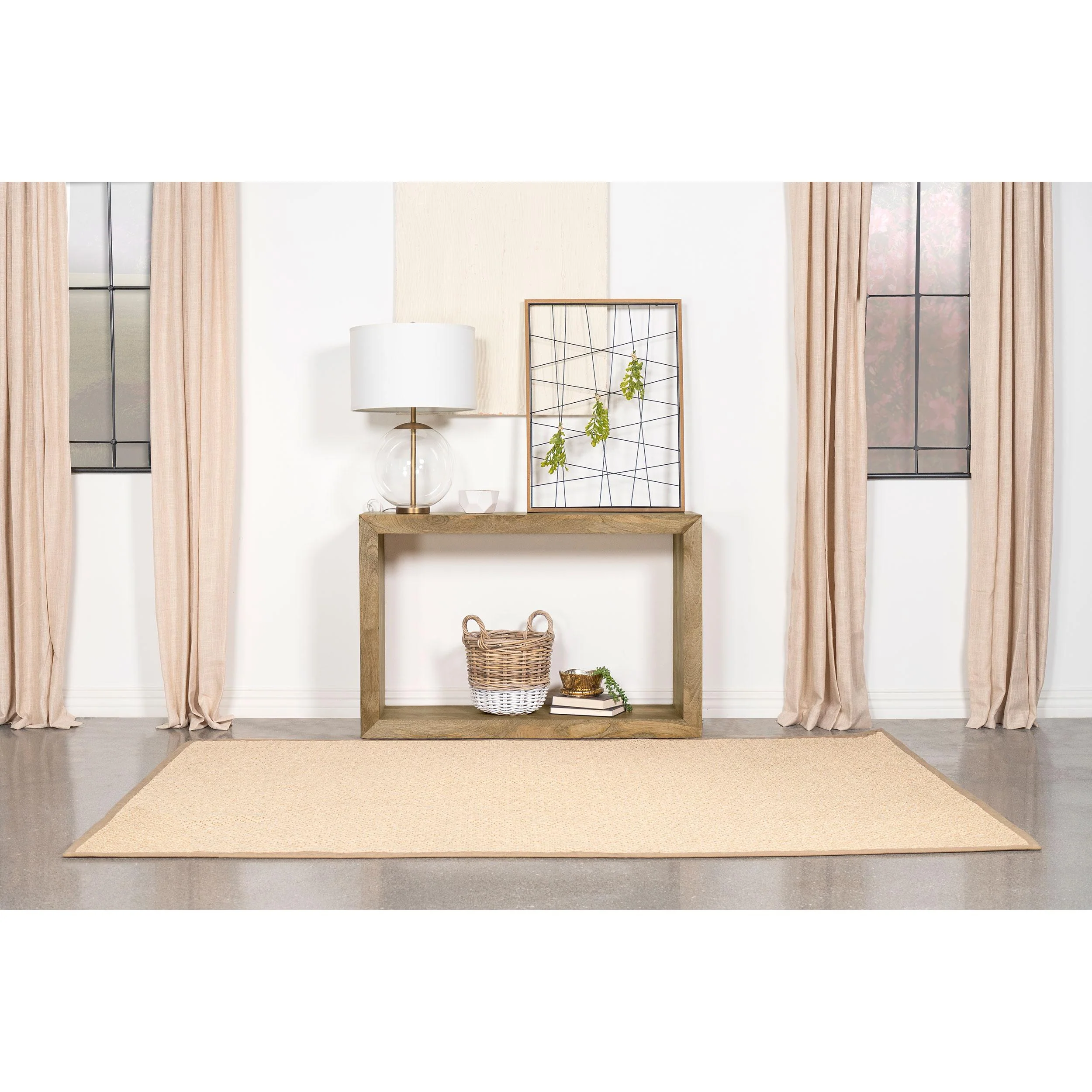 Coaster Furniture Benton 704839 Rectangular Solid Wood Sofa Console Table - Natural - Image 2