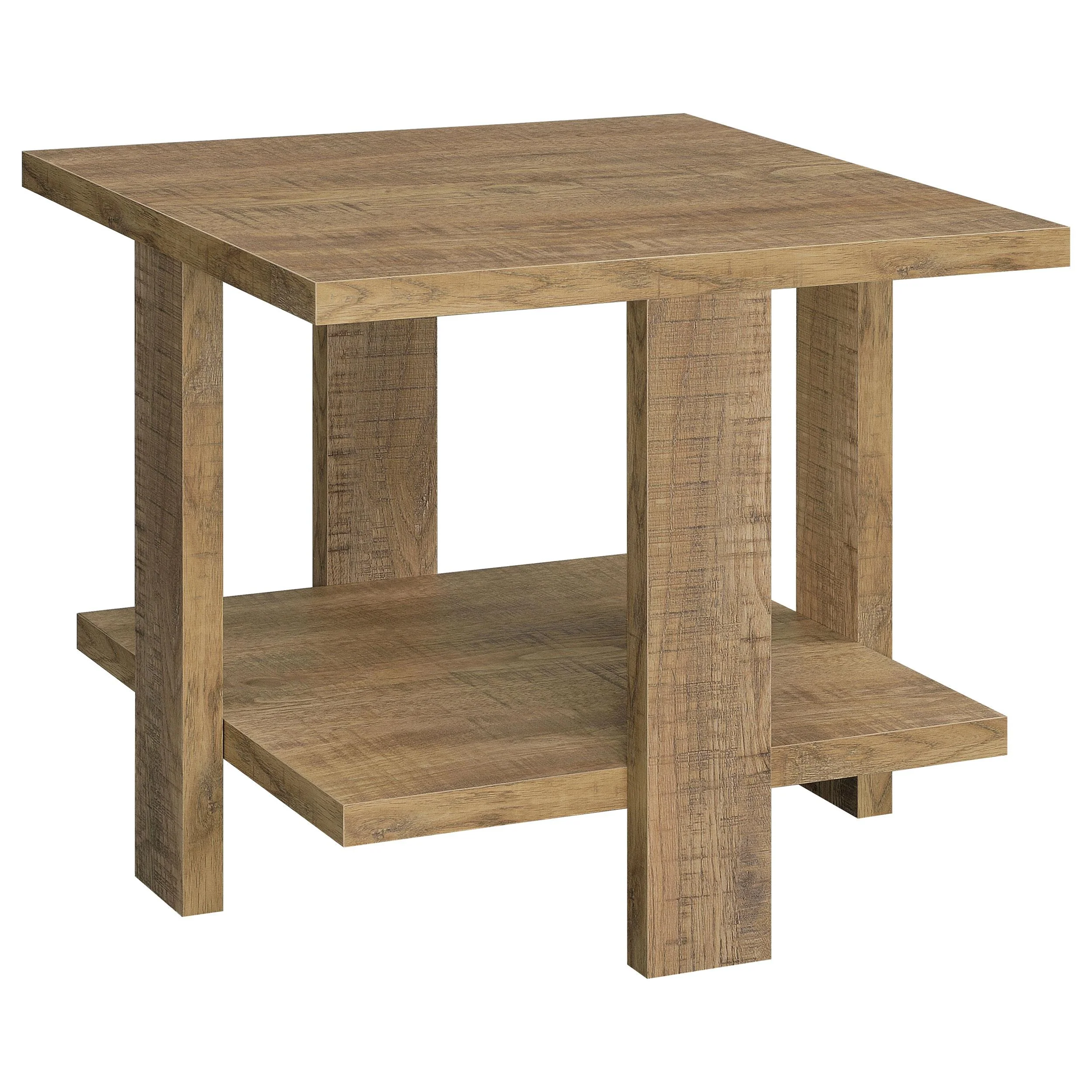 Coaster Furniture Dawn 707717 Square Engineered Wood End Table – Mango Brown