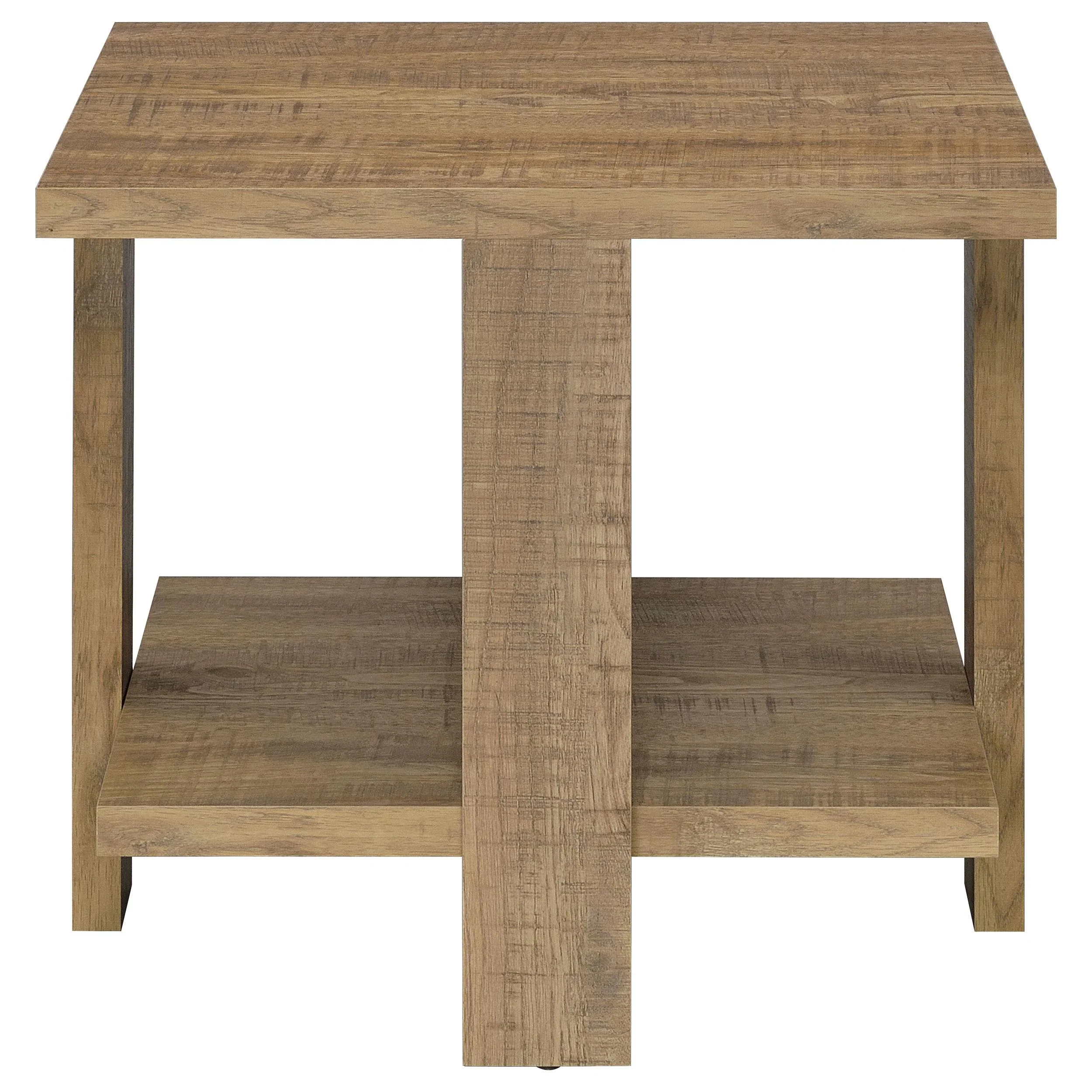 Coaster Furniture Dawn 707717 Square Engineered Wood End Table - Mango Brown - Image 3