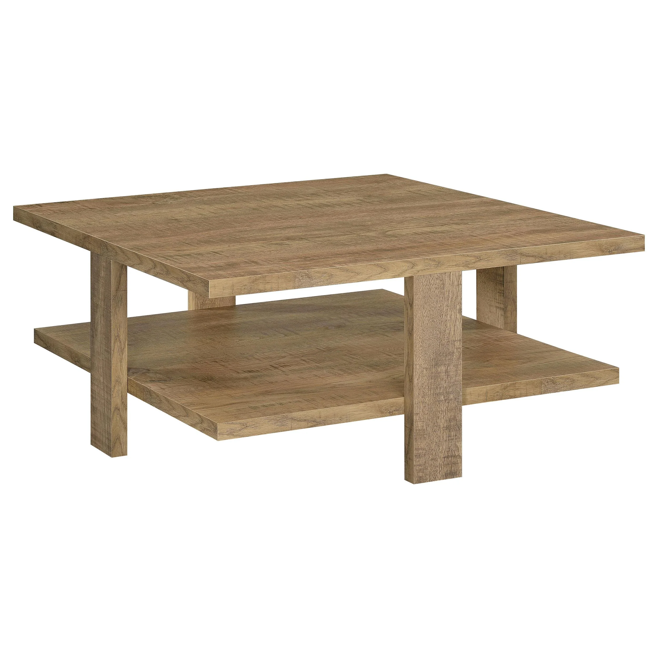 Coaster Furniture Dawn 707718 Square Engineered Wood Coffee Table – Mango Brown