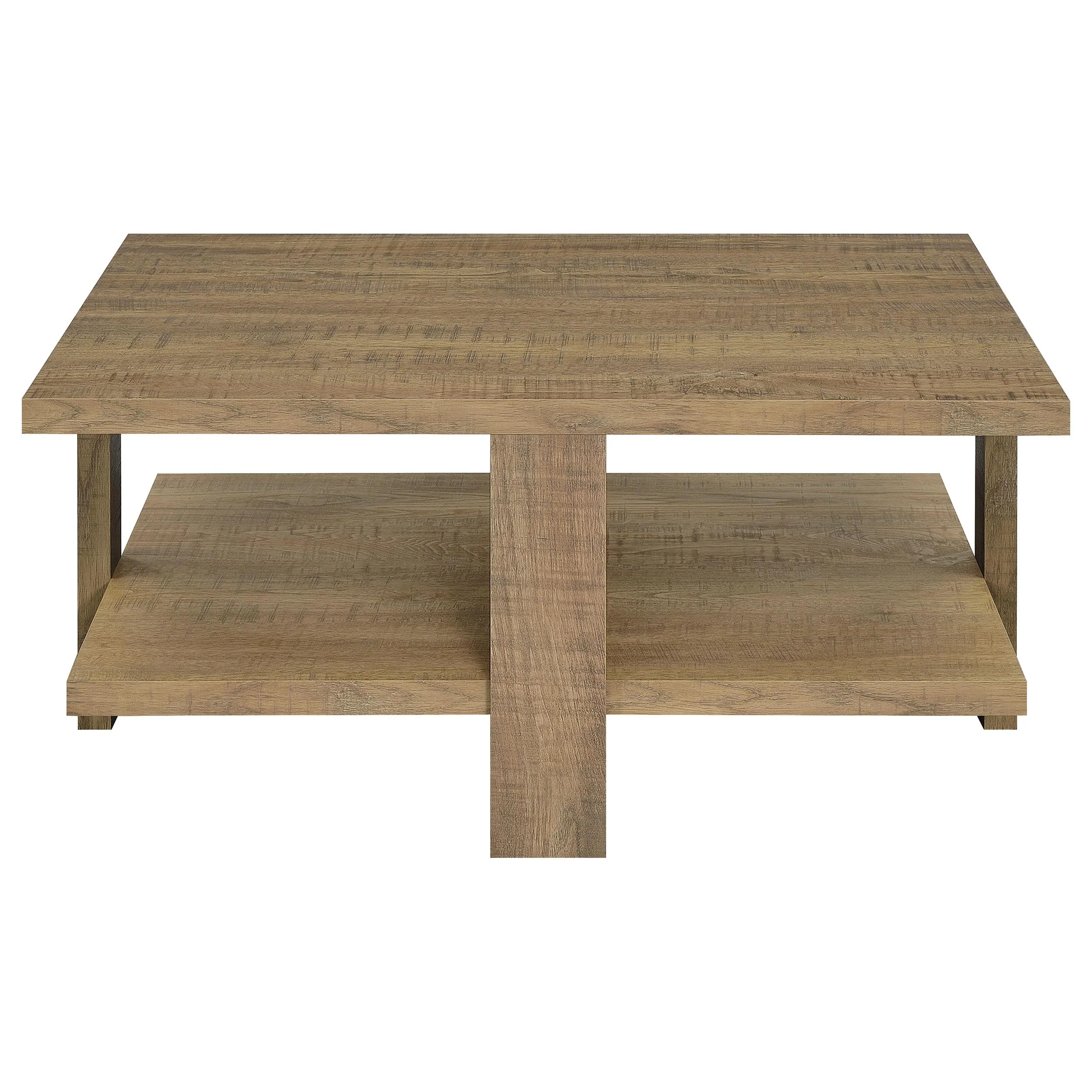 Coaster Furniture Dawn 707718 Square Engineered Wood Coffee Table - Mango Brown - Image 3