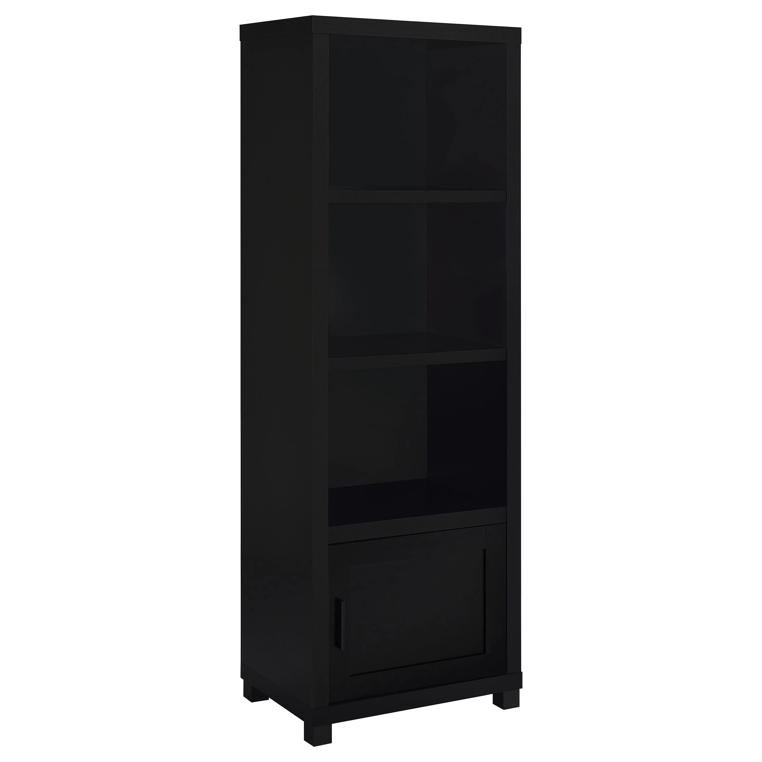 Coaster Furniture Jupiter 707756 3-shelf Engineered Wood Media Tower – Black
