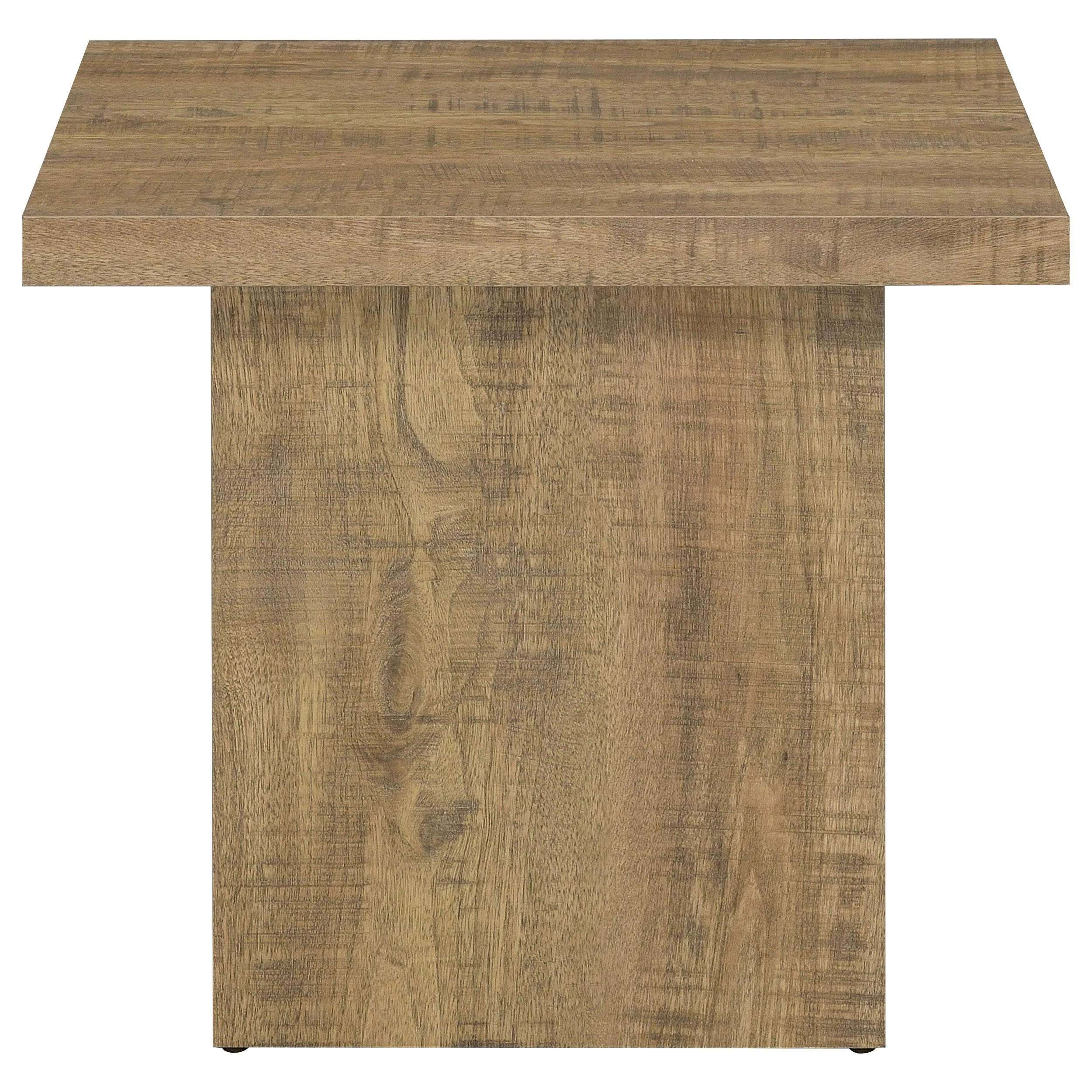 Coaster Furniture Devar 708067 Square Engineered Wood End Table - Mango Brown - Image 3