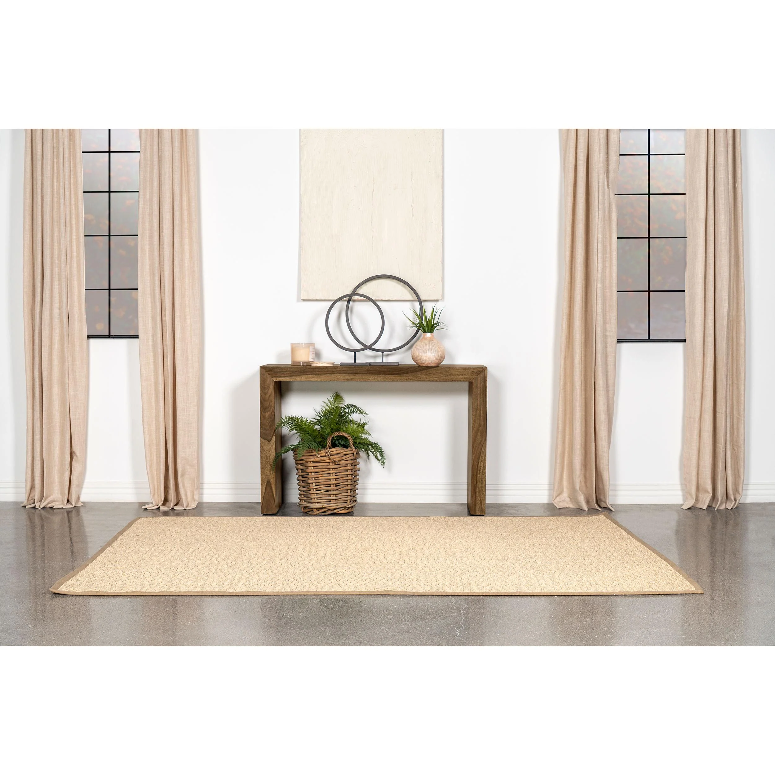 Coaster Furniture Odilia 708419 Rectangular Solid Wood Entryway Console Table - Auburn - Image 2