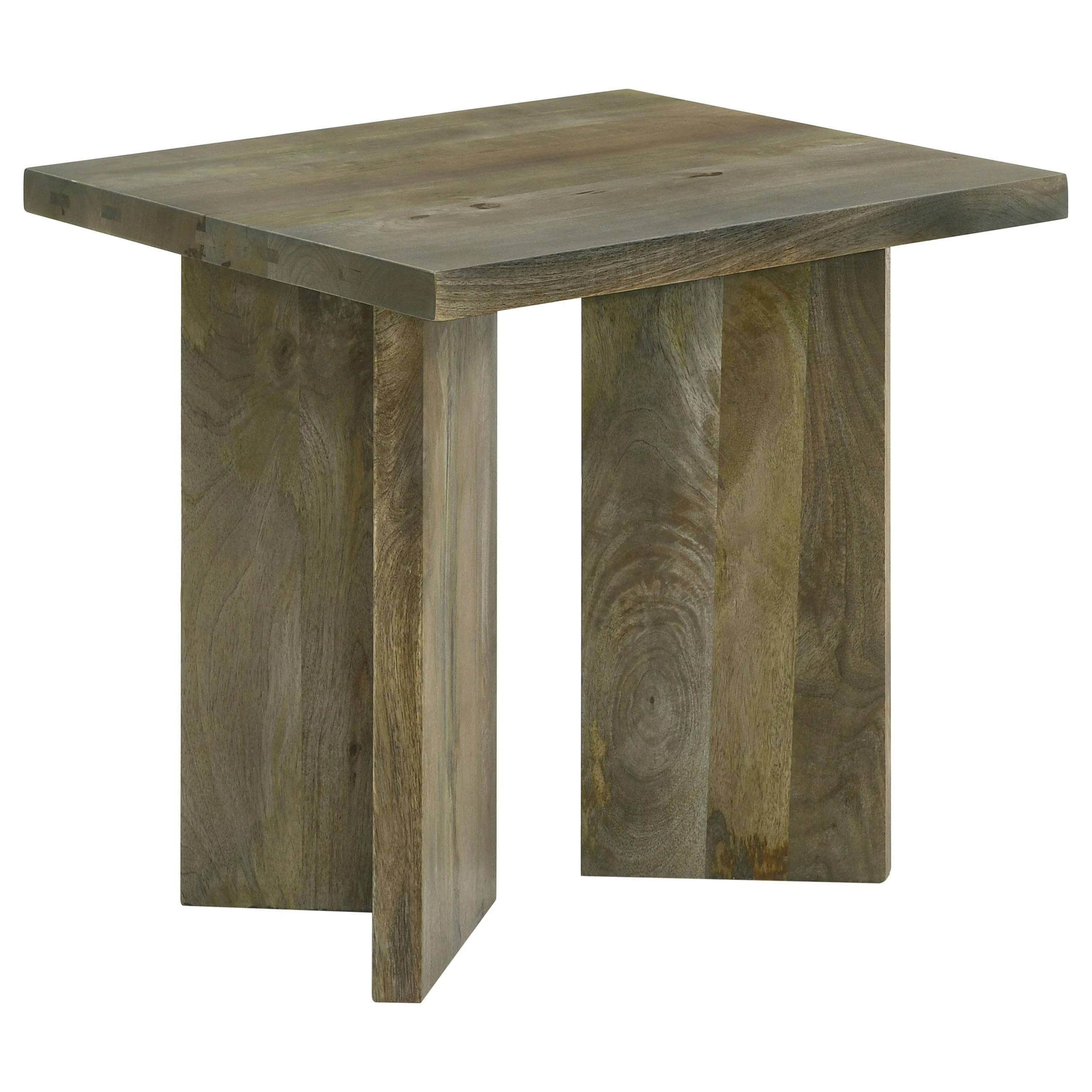 Coaster Furniture Andando 708497 Square Solid Wood End Table - Mango Brown - Image 1