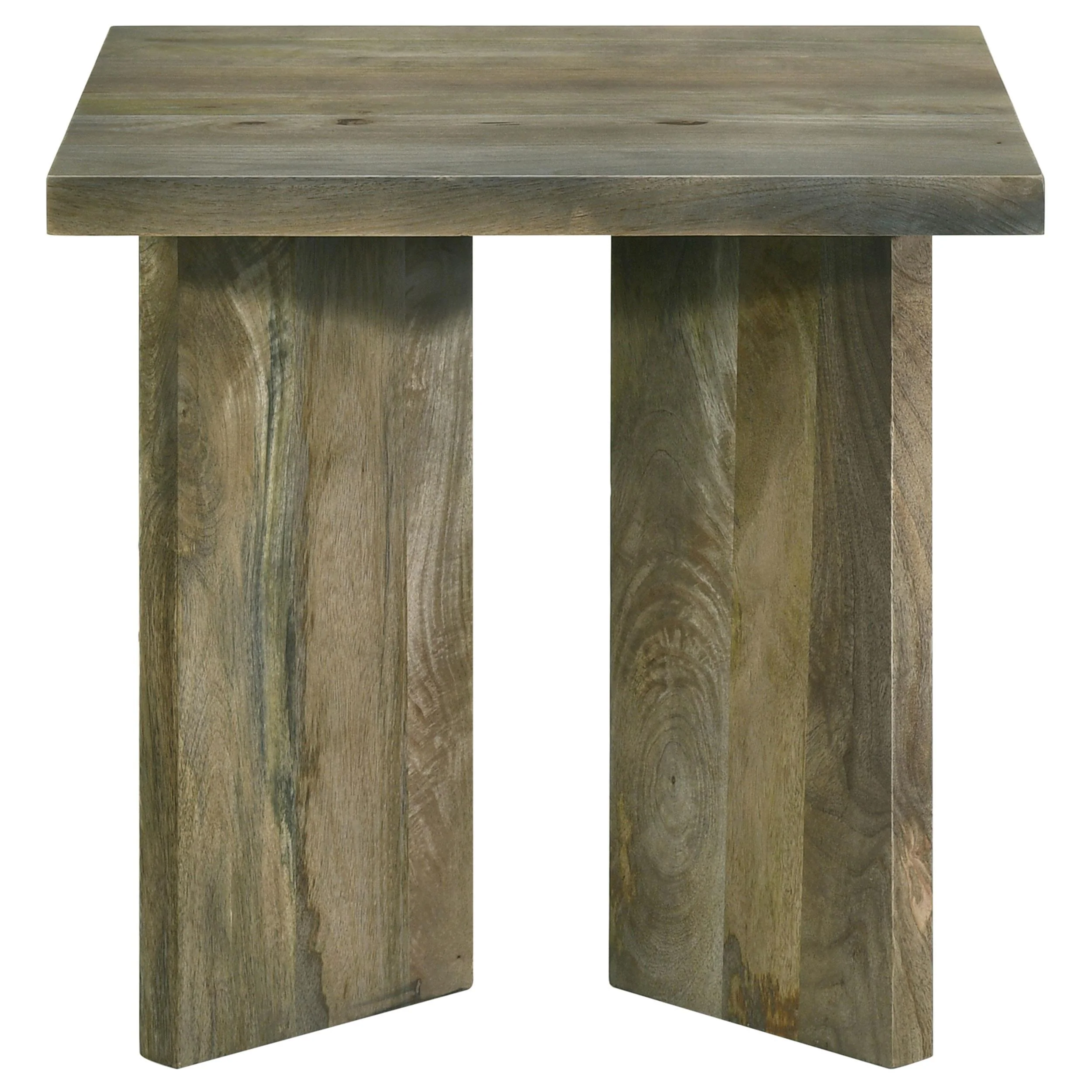 Coaster Furniture Andando 708497 Square Solid Wood End Table - Mango Brown - Image 2