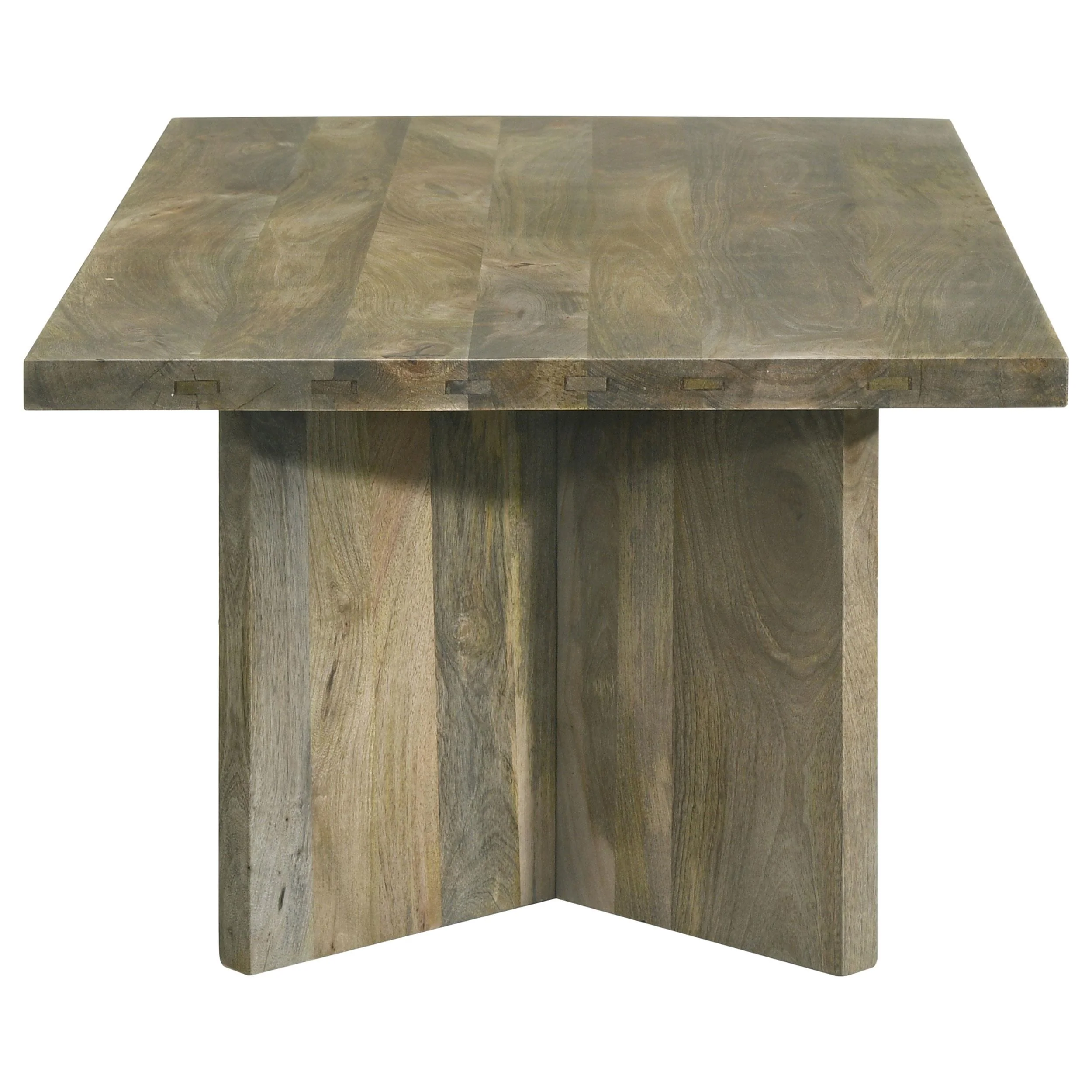 Coaster Furniture Andando 708498 Rectangular Solid Wood Coffee Table - Mango Brown - Image 3