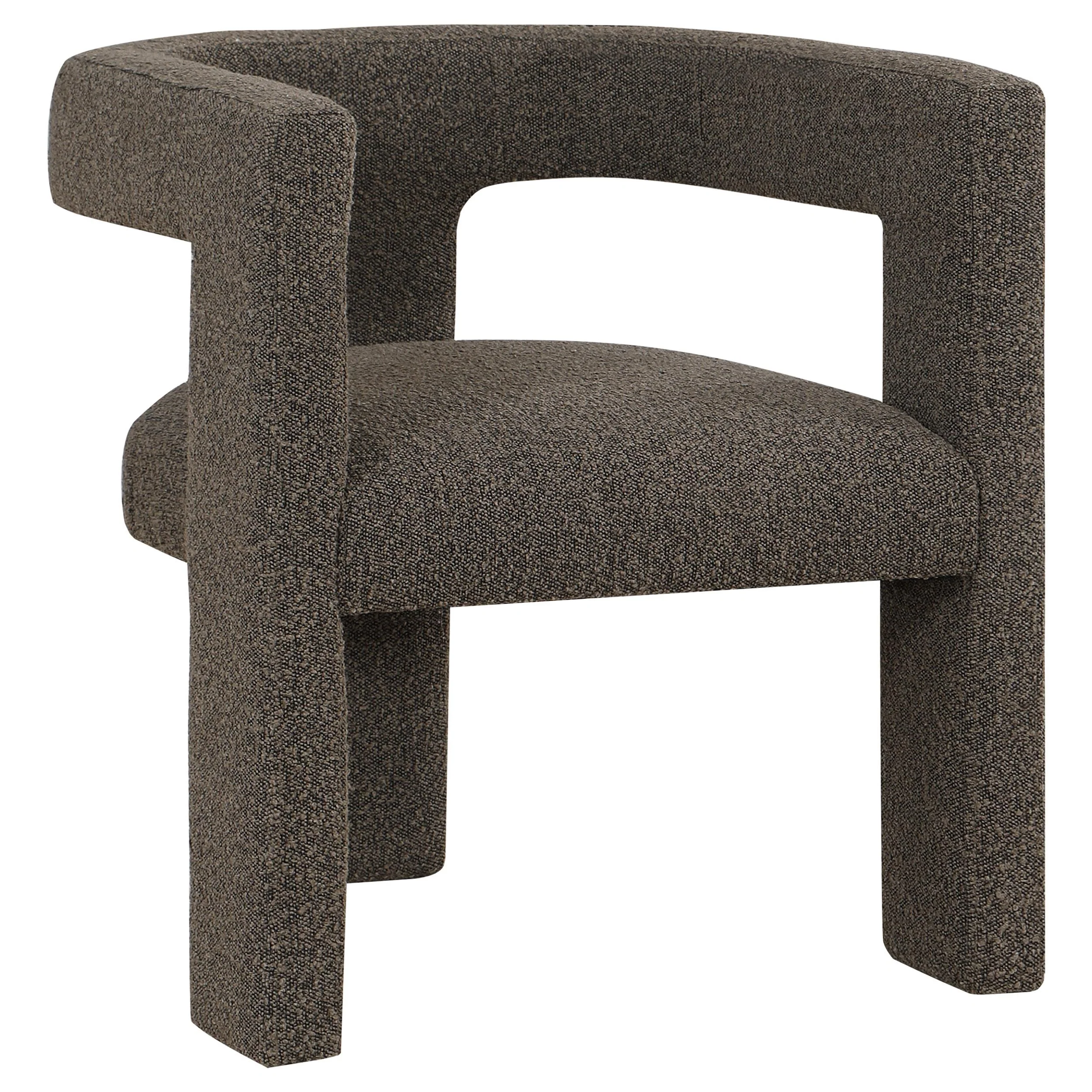 Coaster Furniture Petra 902880 Boucle Upholstered Accent Side Chair – Chocolate Brown