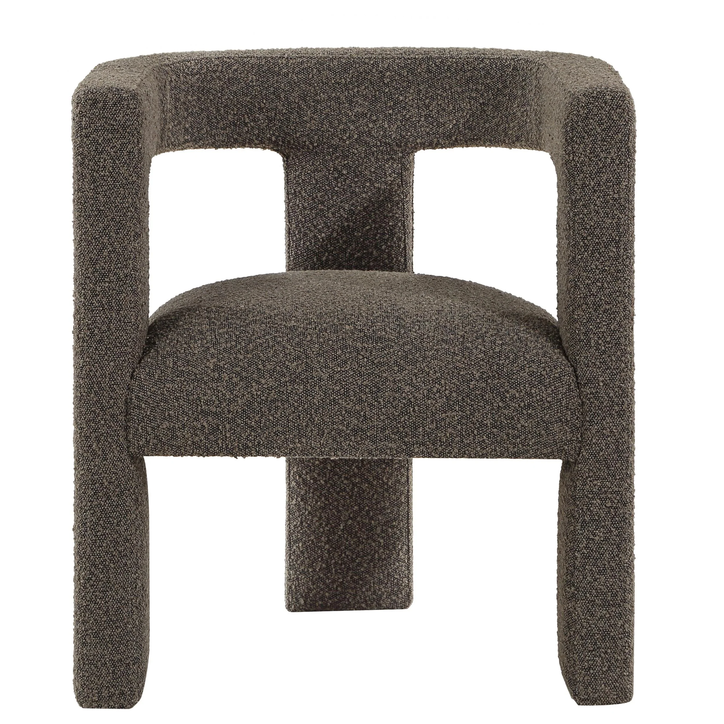 Coaster Furniture Petra 902880 Boucle Upholstered Accent Side Chair - Chocolate Brown - Image 2