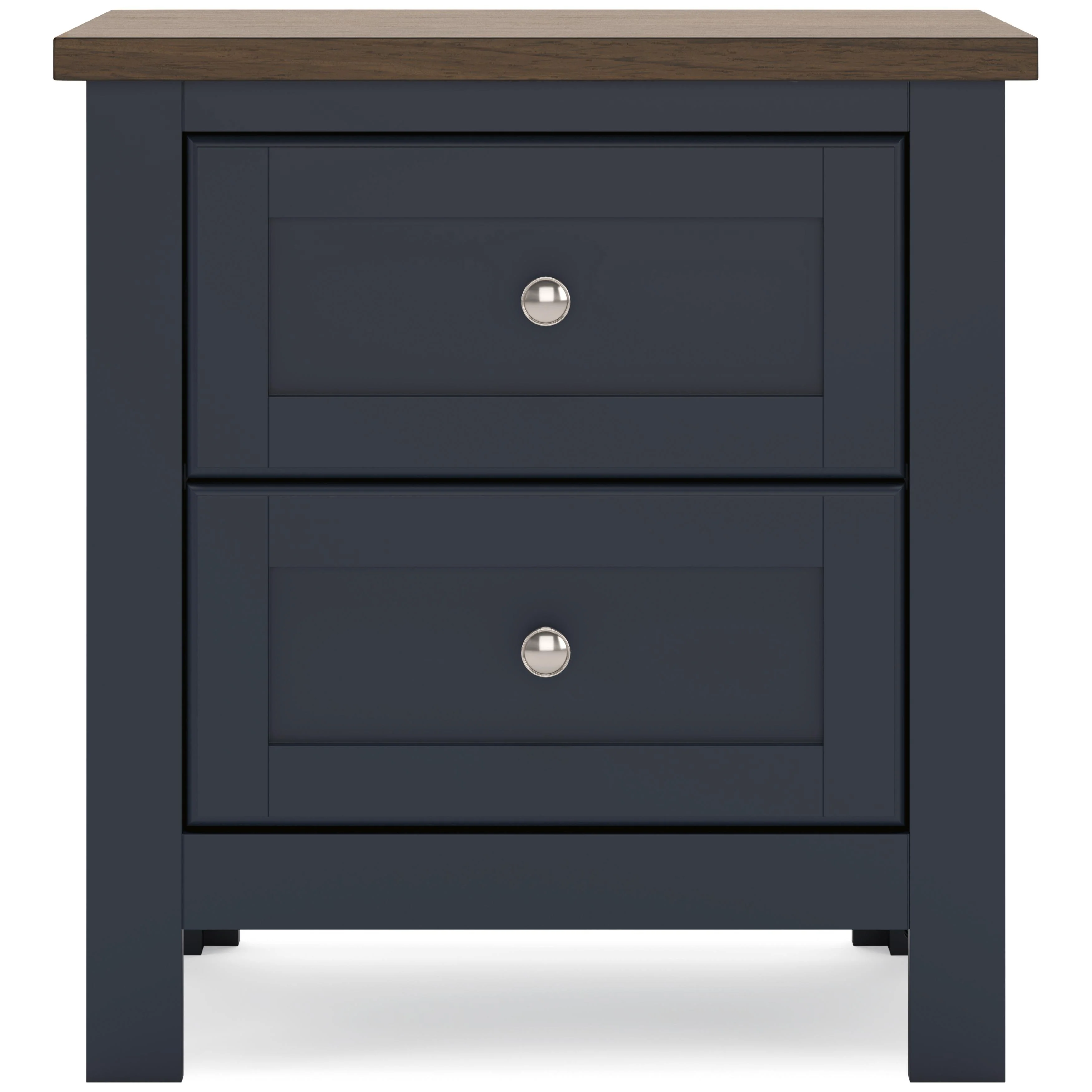 Signature Design by Ashley Landocken B414-92 Two Drawer Night Stand - Image 3