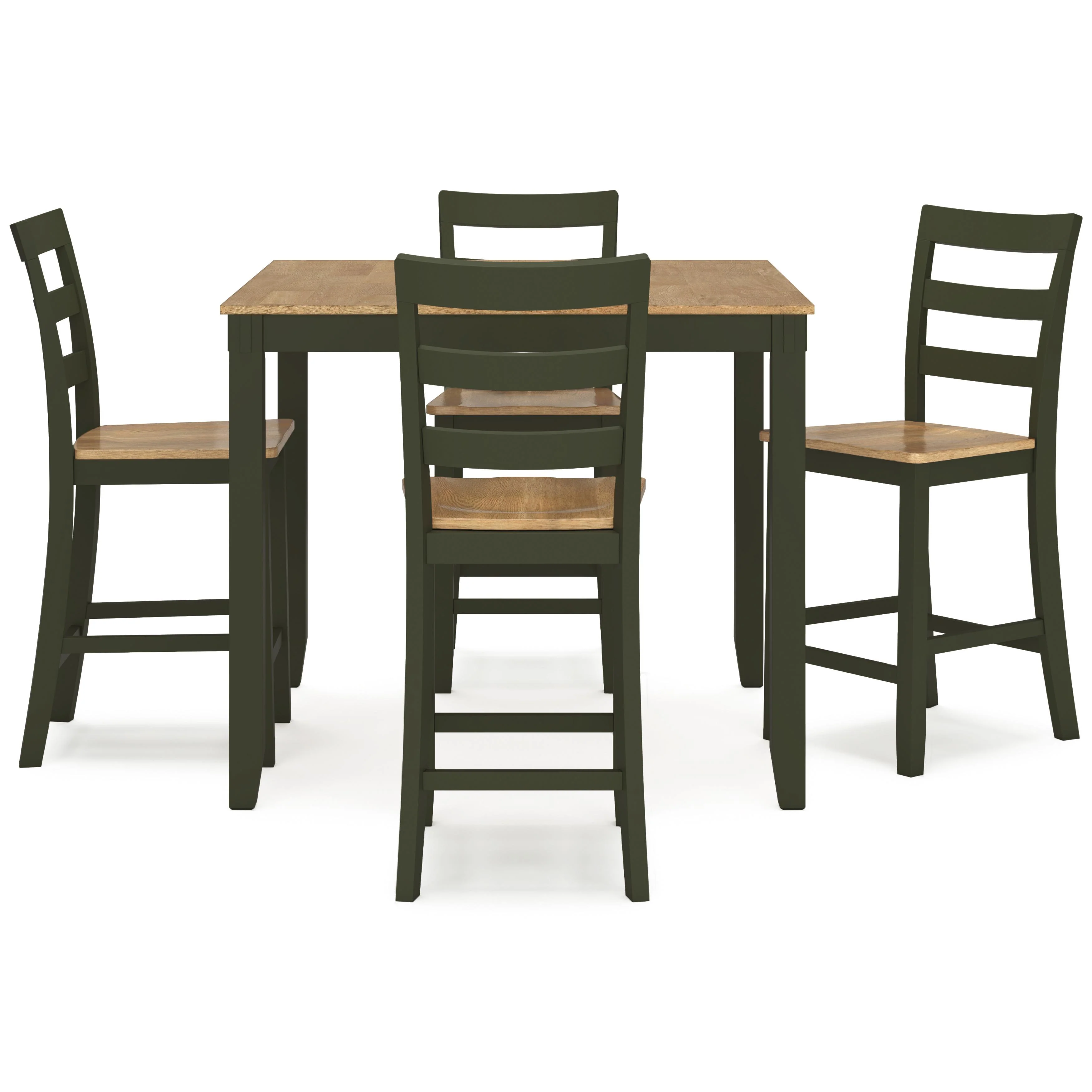 Signature Design by Ashley Gesthaven D401-223 Dining Room Counter Table Set - Image 2