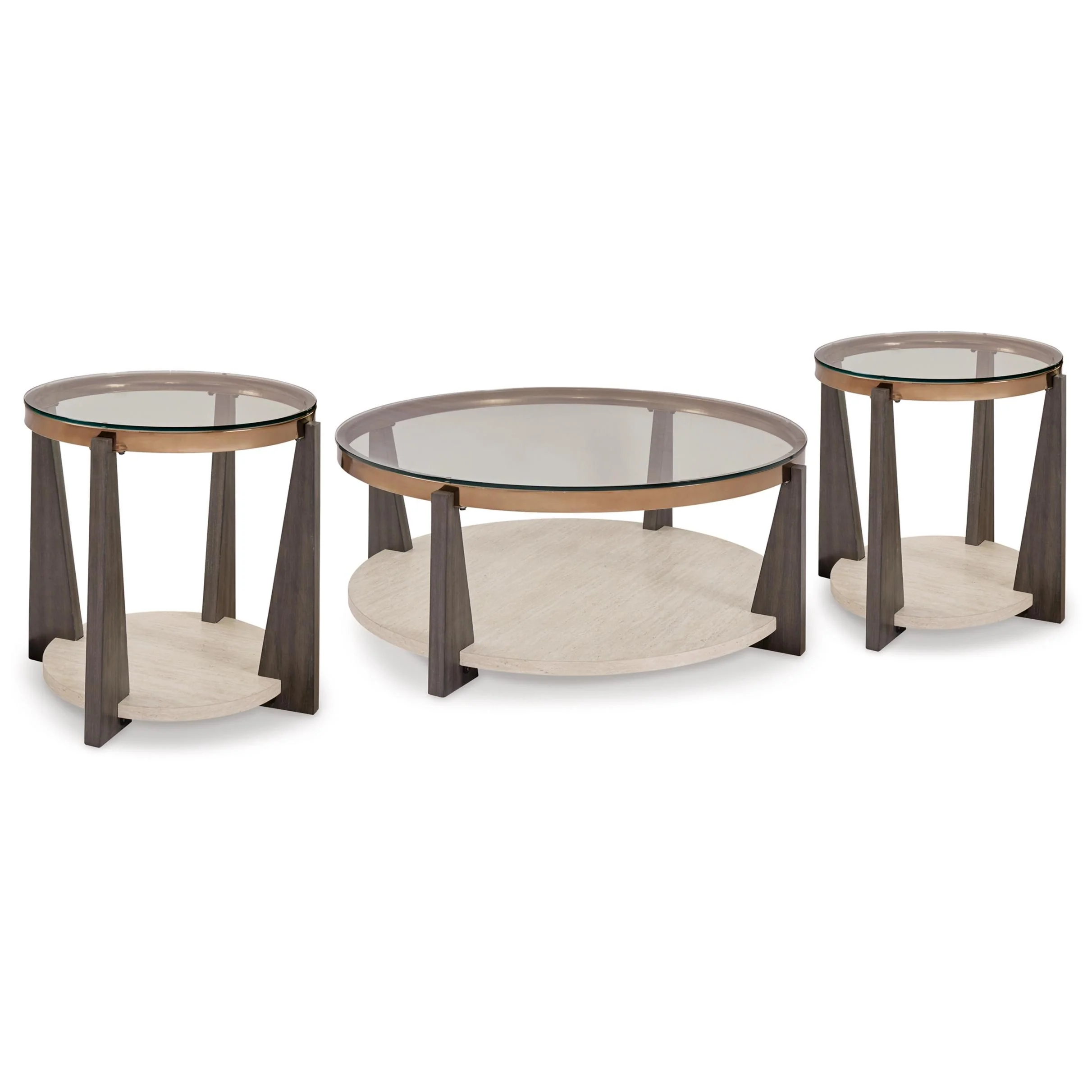 Signature Design by Ashley Frazwa T432T1 Coffee Table and 2 End Tables - Image 1