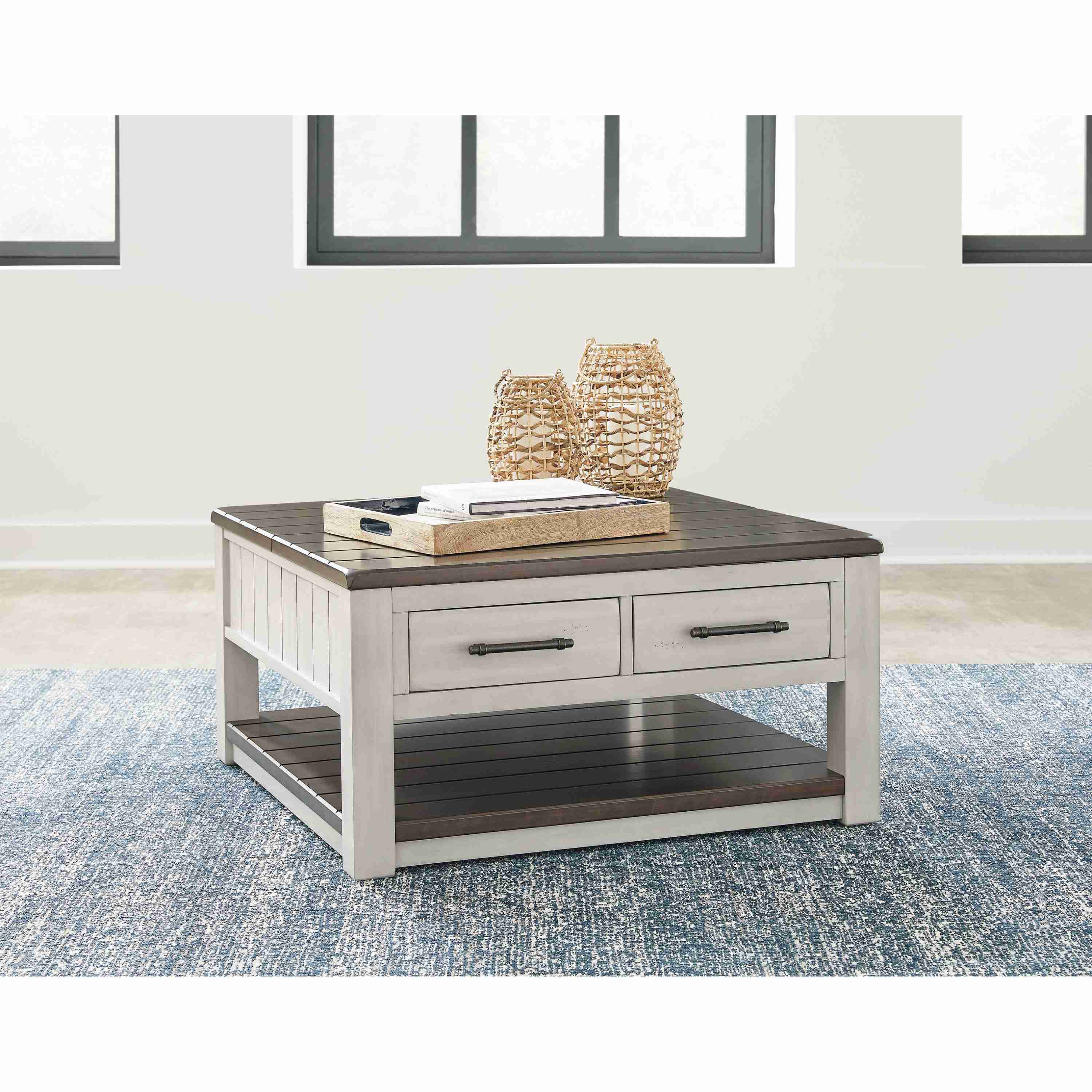 Signature Design by Ashley Darborn T796T1 Lift-top Coffee Table and 2 Chairside End Tables - Image 2