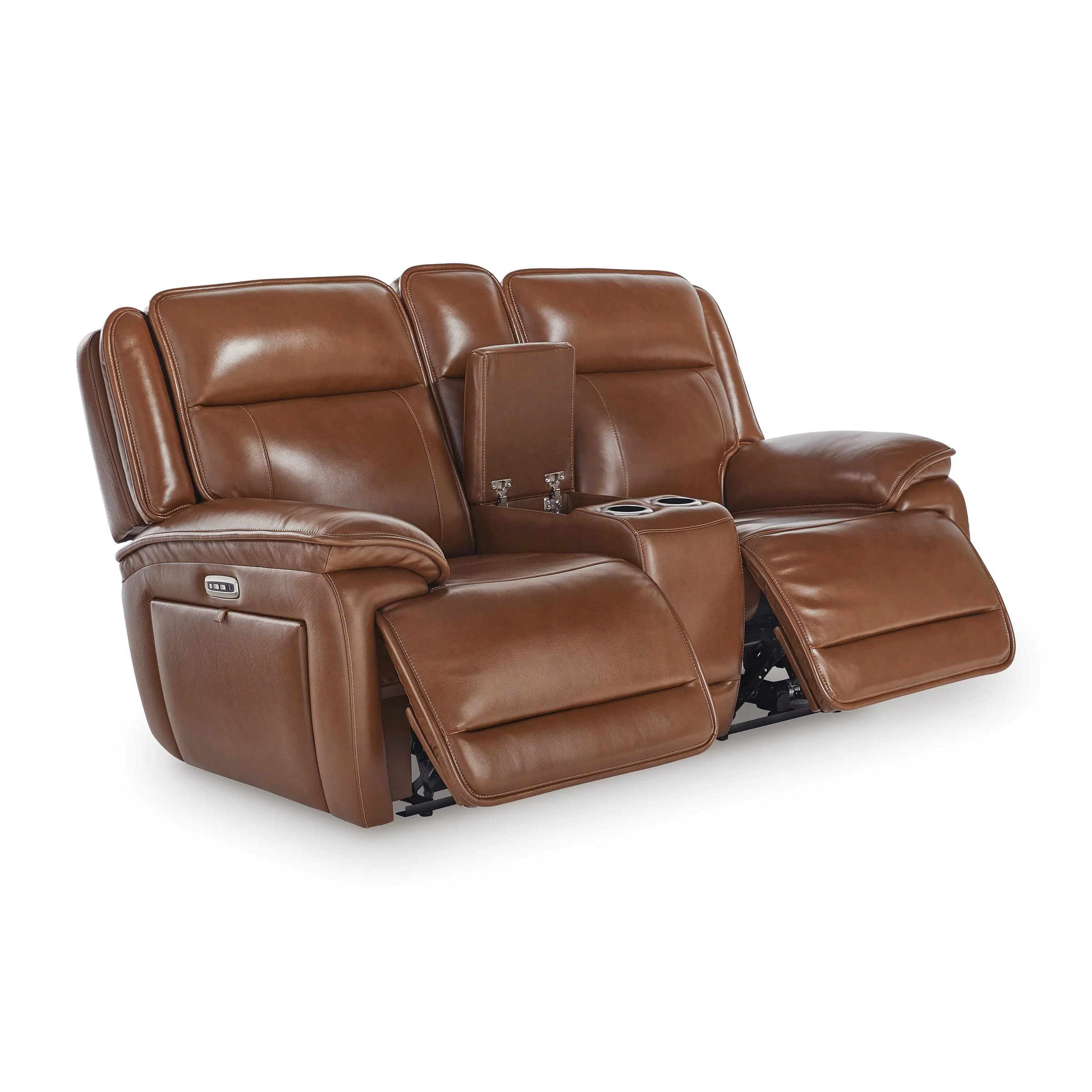 Signature Design by Ashley Healy Pier U1120418 Power Reclining Loveseat with Console and Adjustable Headrest - Image 2