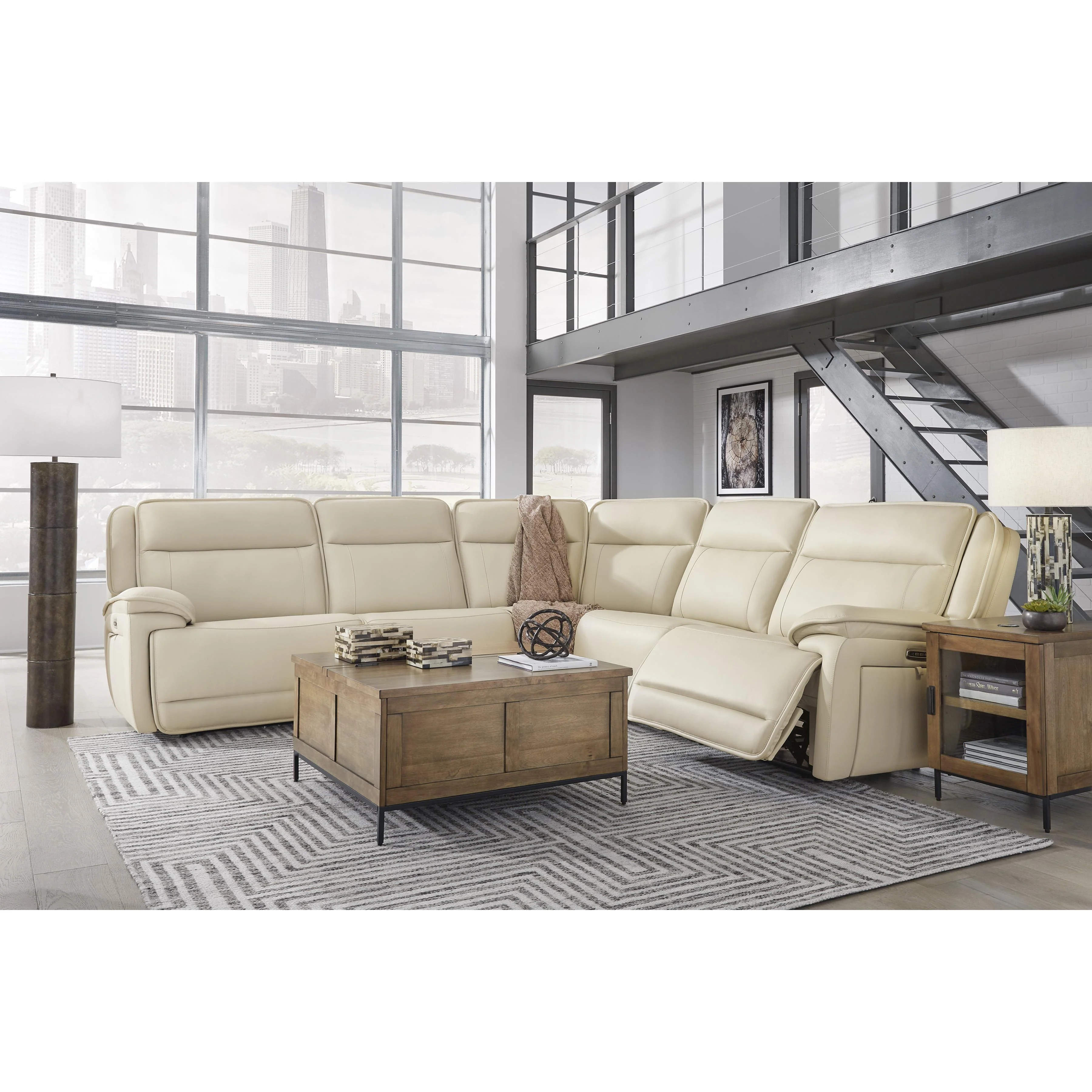 Signature Design by Ashley Double Deal U13001S2 5 pc Power Reclining Sectional - Image 3