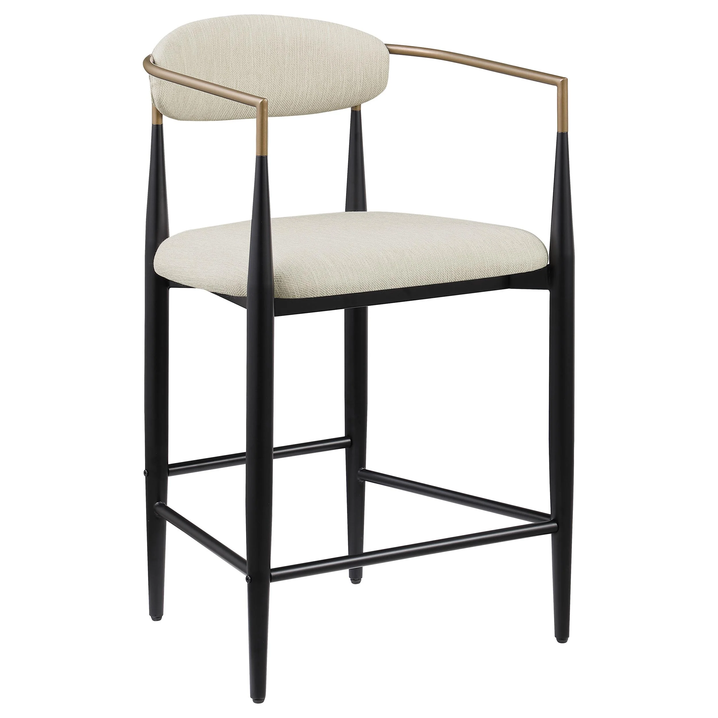 Coaster Furniture Tina 121184 Fabric Upholstered Counter Chair - Beige - Image 1