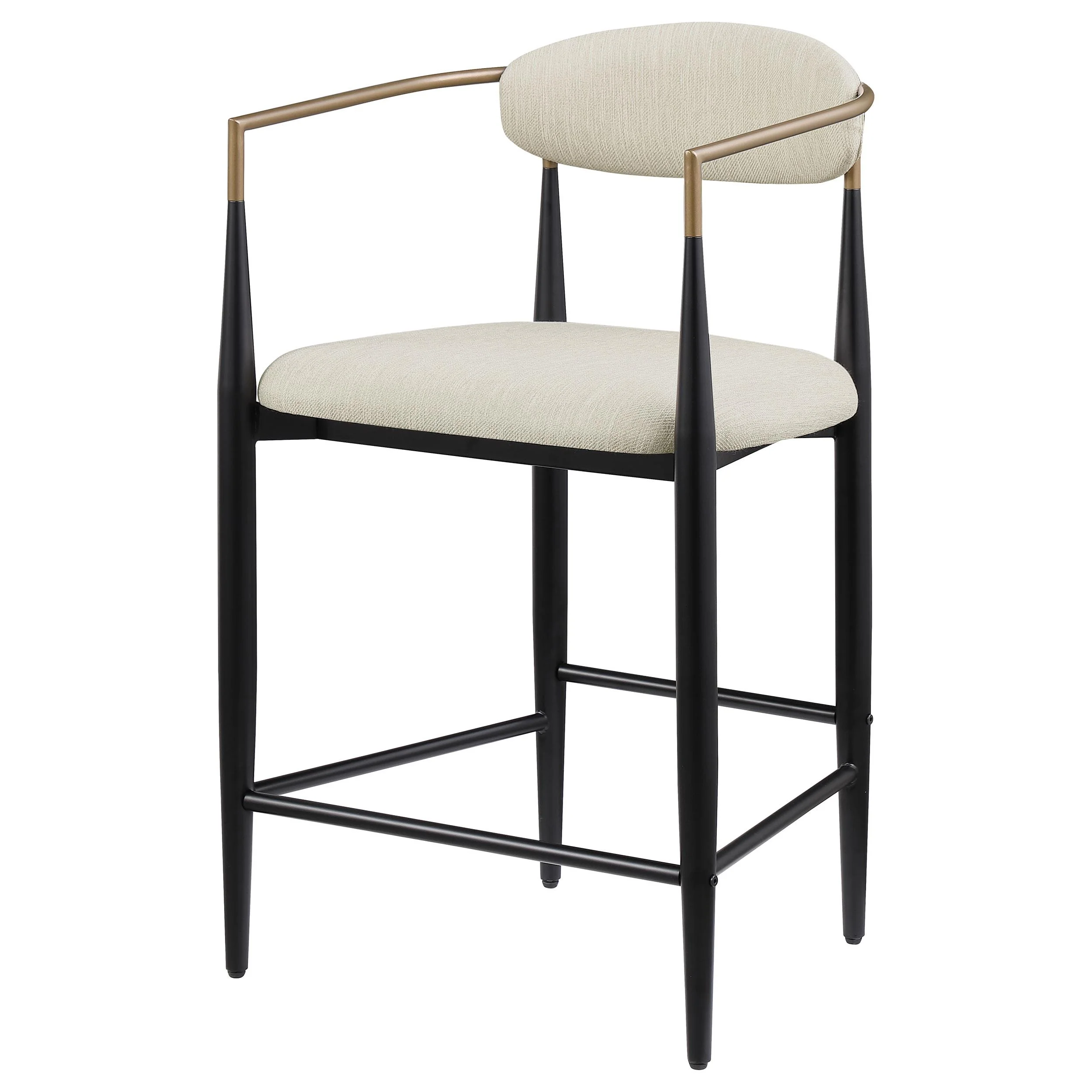 Coaster Furniture Tina 121184 Fabric Upholstered Counter Chair - Beige - Image 3