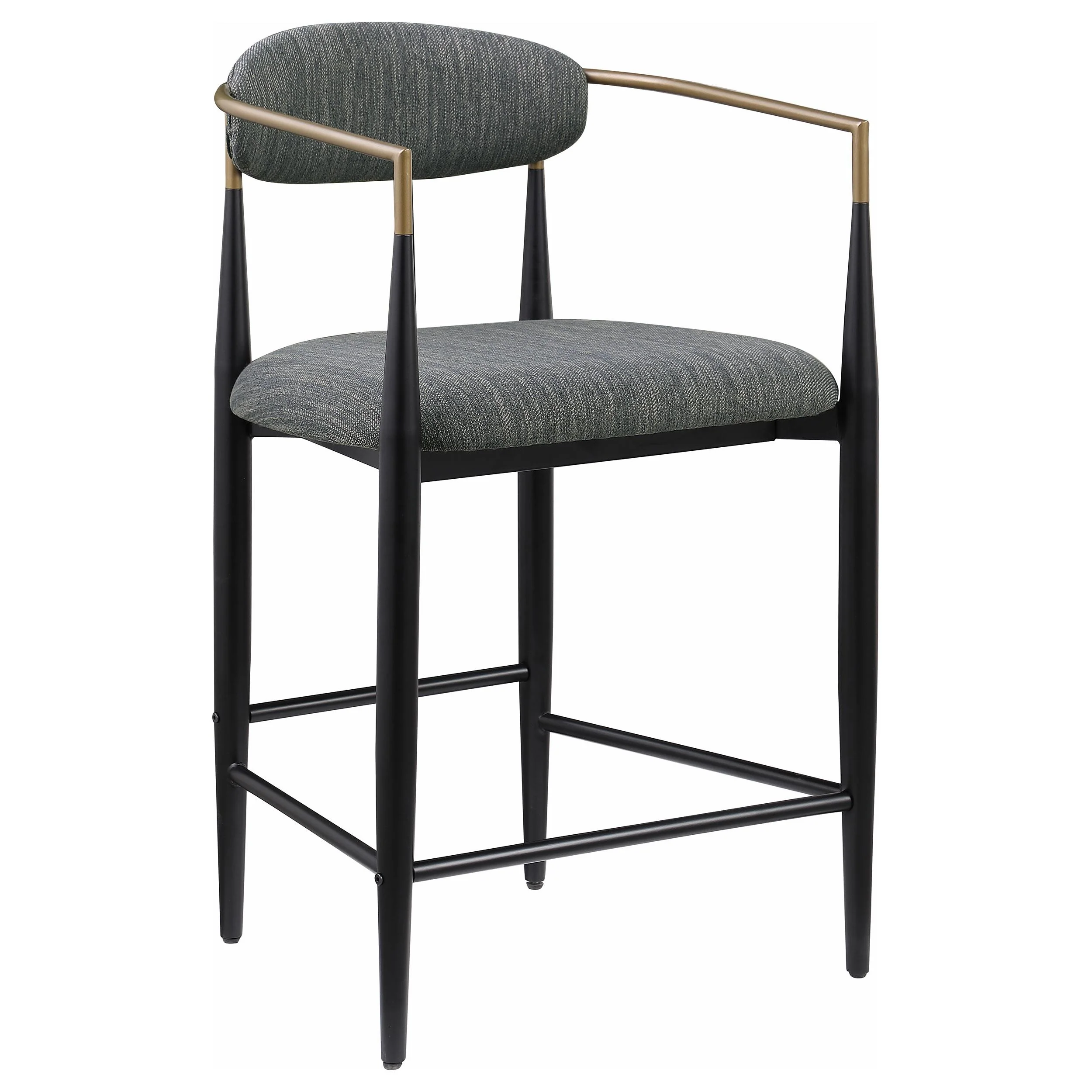 Coaster Furniture Tina 121186 Fabric Upholstered Counter Chair - Dark Grey - Image 1