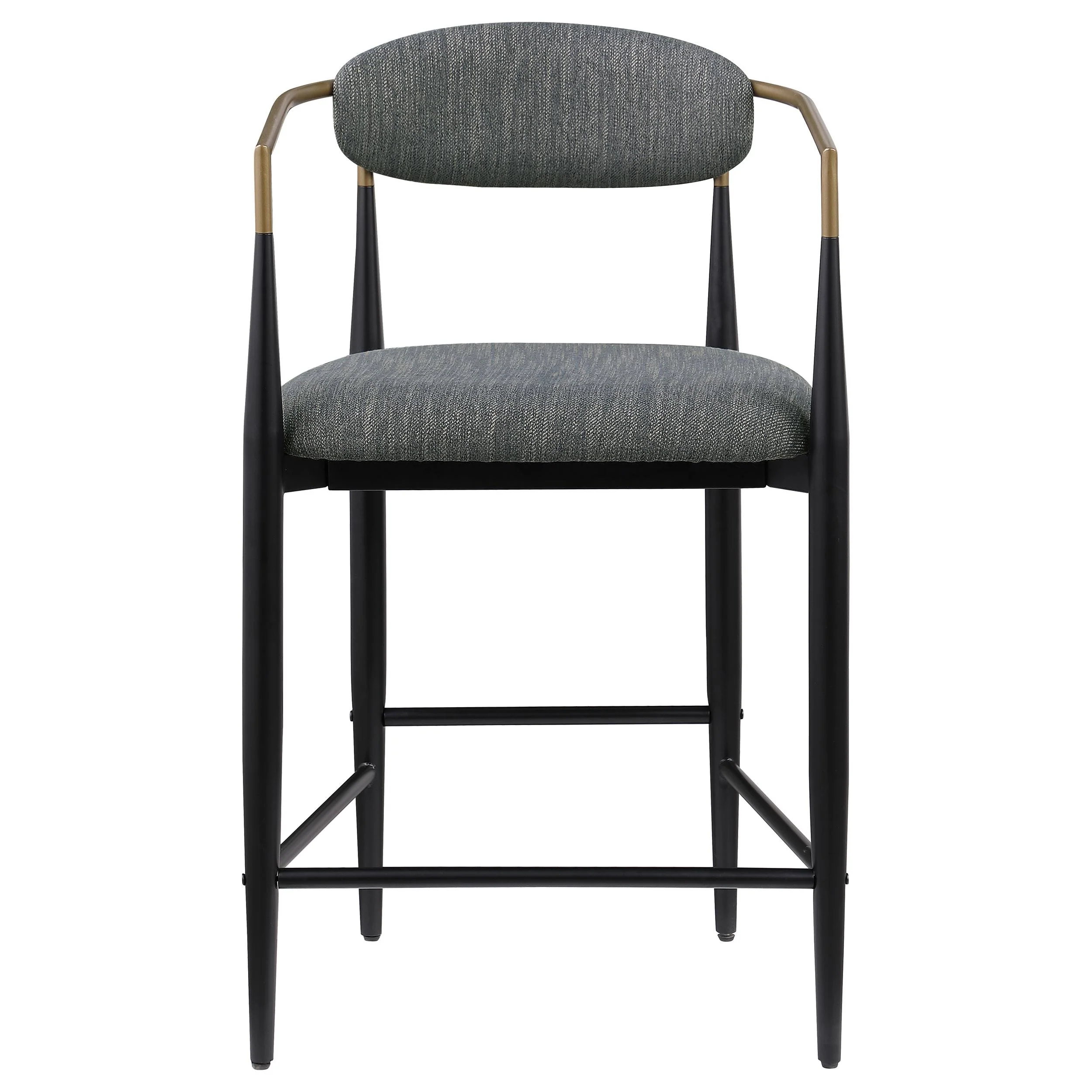 Coaster Furniture Tina 121186 Fabric Upholstered Counter Chair - Dark Grey - Image 2