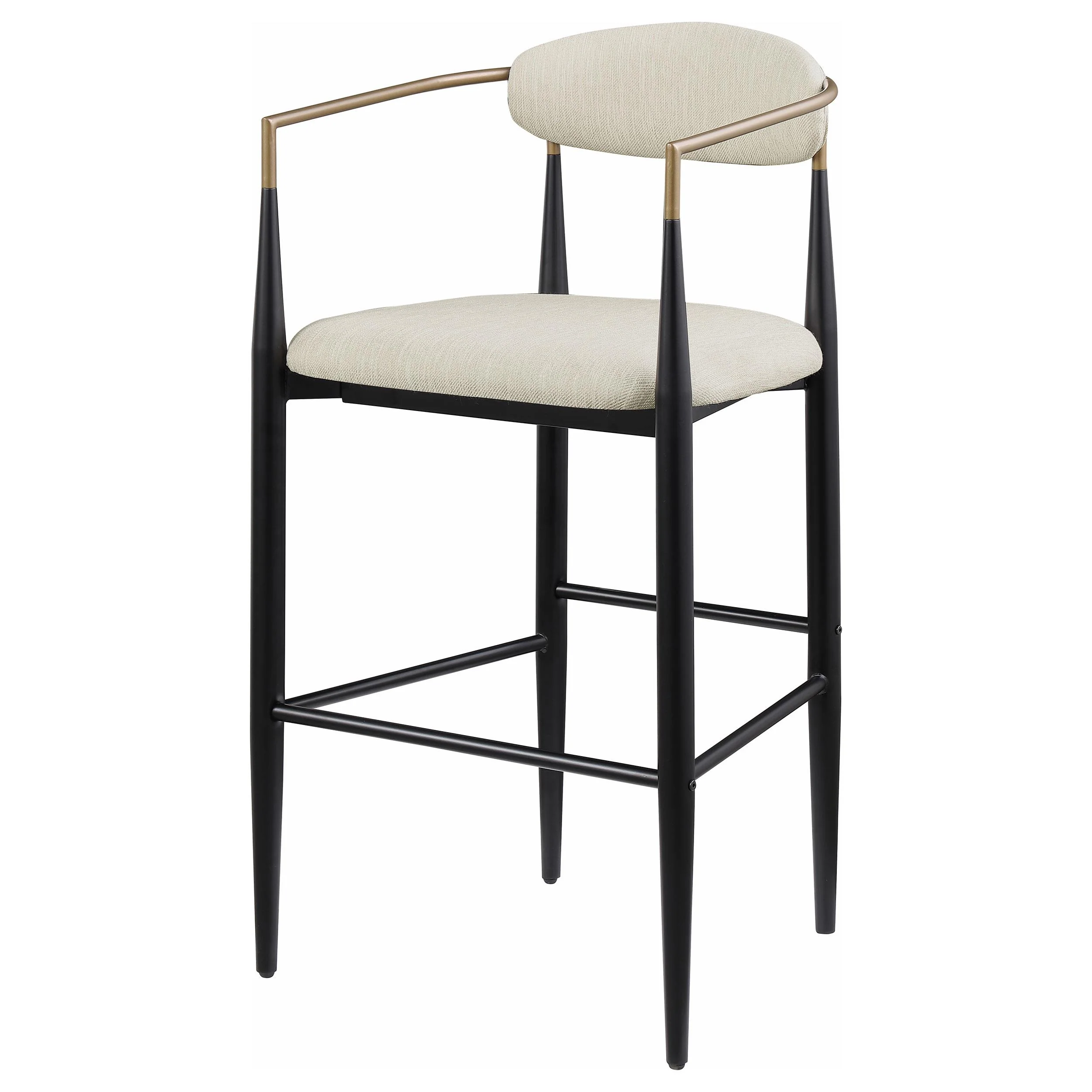Coaster Furniture Tina 121187 Fabric Upholstered Bar Chair - Beige - Image 3