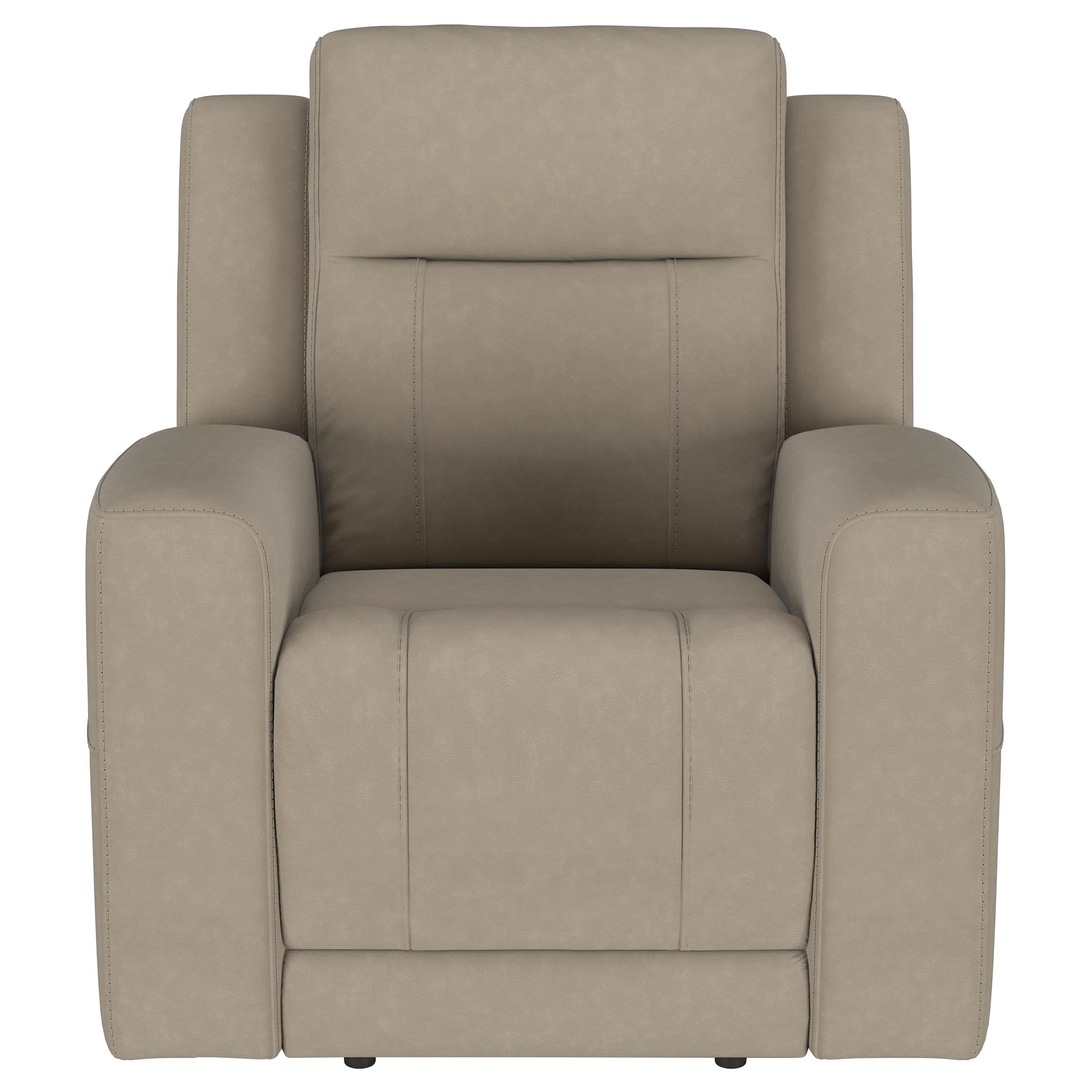 Coaster Furniture Brentwood 610283 Upholstered Recliner Chair - Taupe - Image 3
