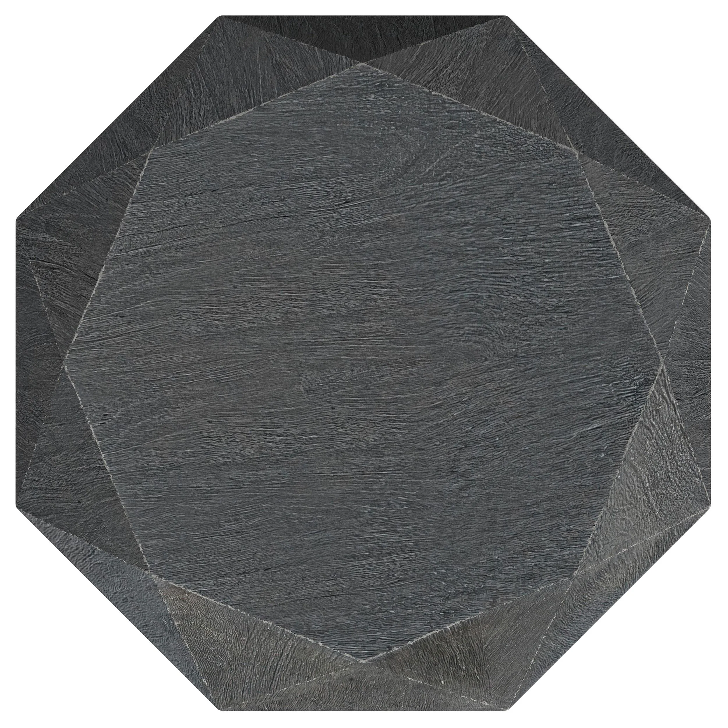 Coaster Furniture Jacinto 931159 Octagonal Solid Mango Wood Side Table - Grey - Image 3