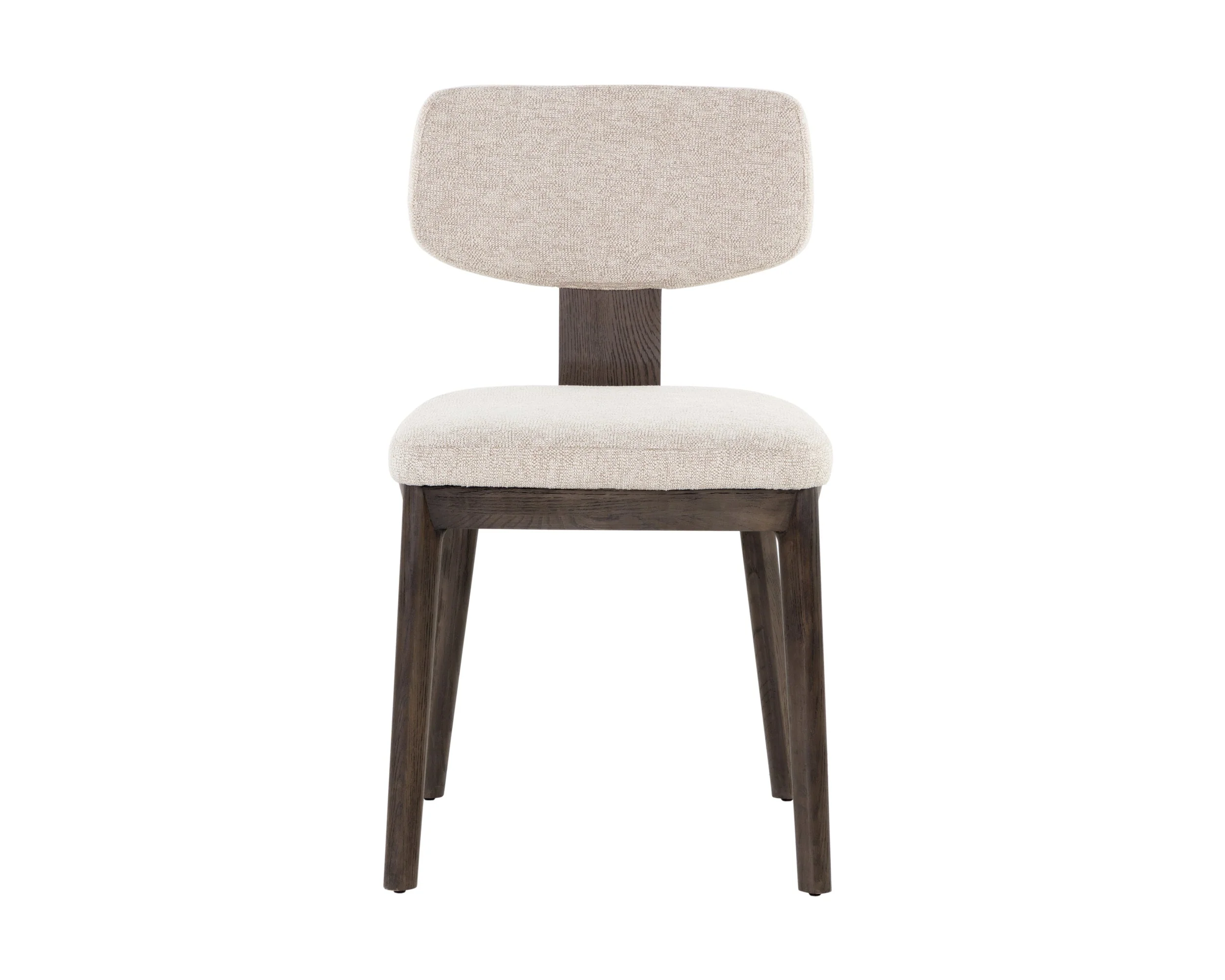 Rickett Dining Chair - Dark Brown - Dove Cream - Image 2
