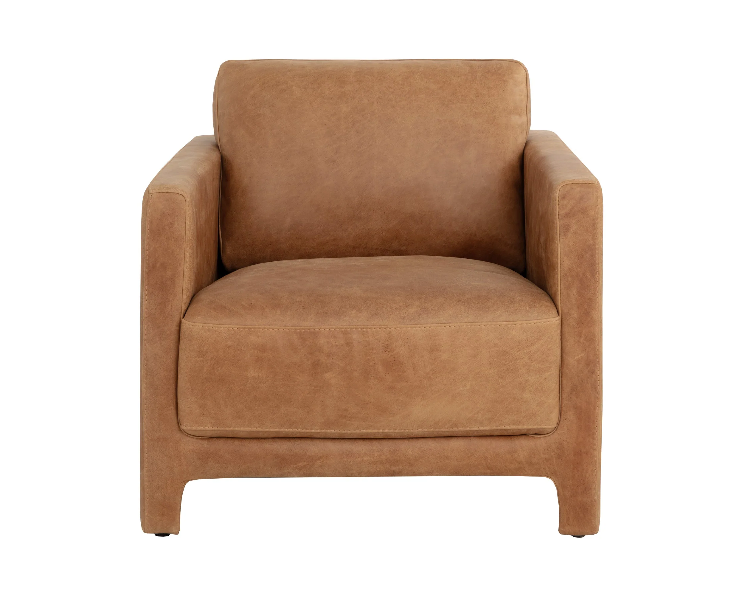 Rodney Lounge Chair - Camel Leather - Image 2