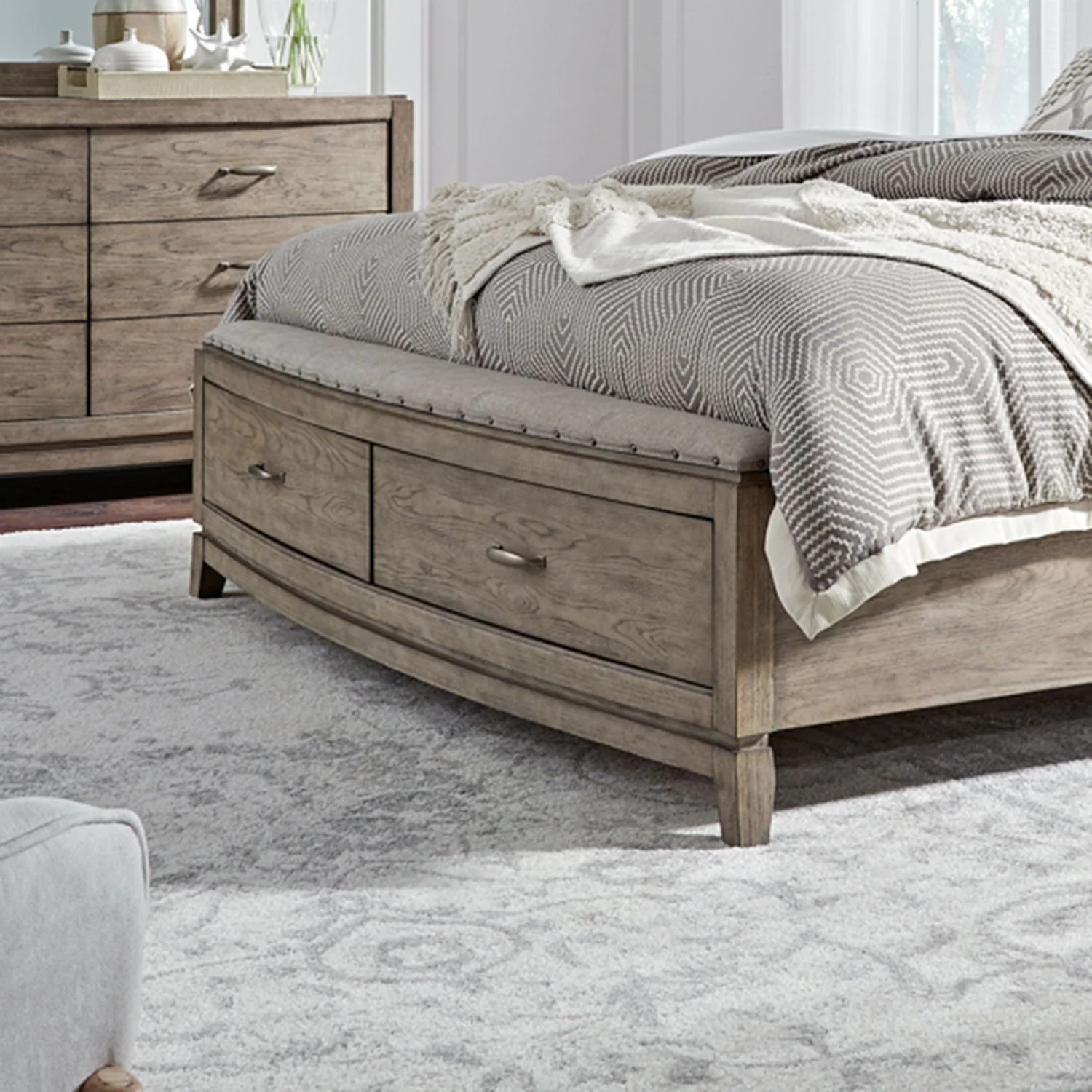 King Uph Storage Bed  SKU: 805-BR-KUS - Image 3