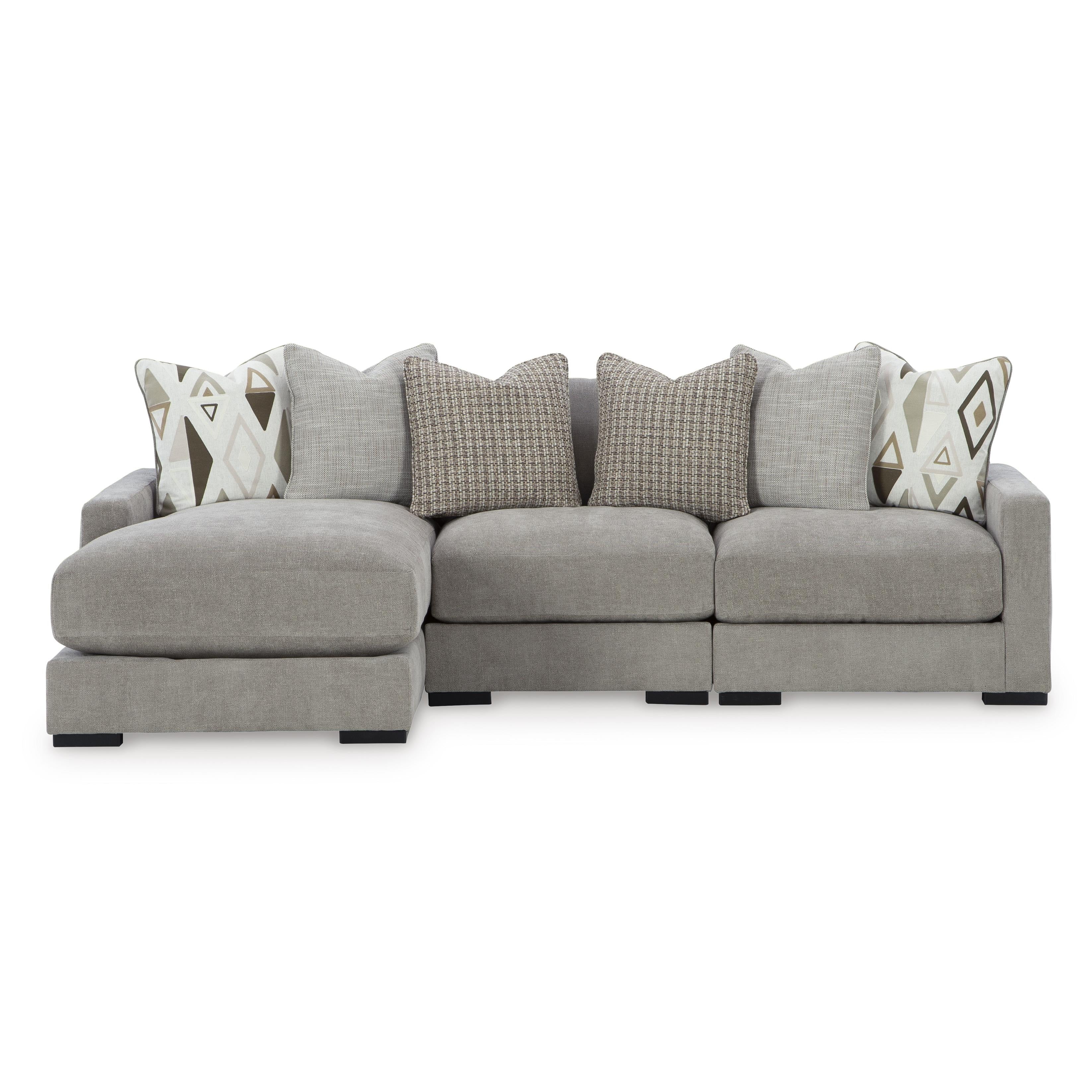 Benchcraft Aslan Court 20305S3 3 pc Sofa Sectional with Chaise - Image 1
