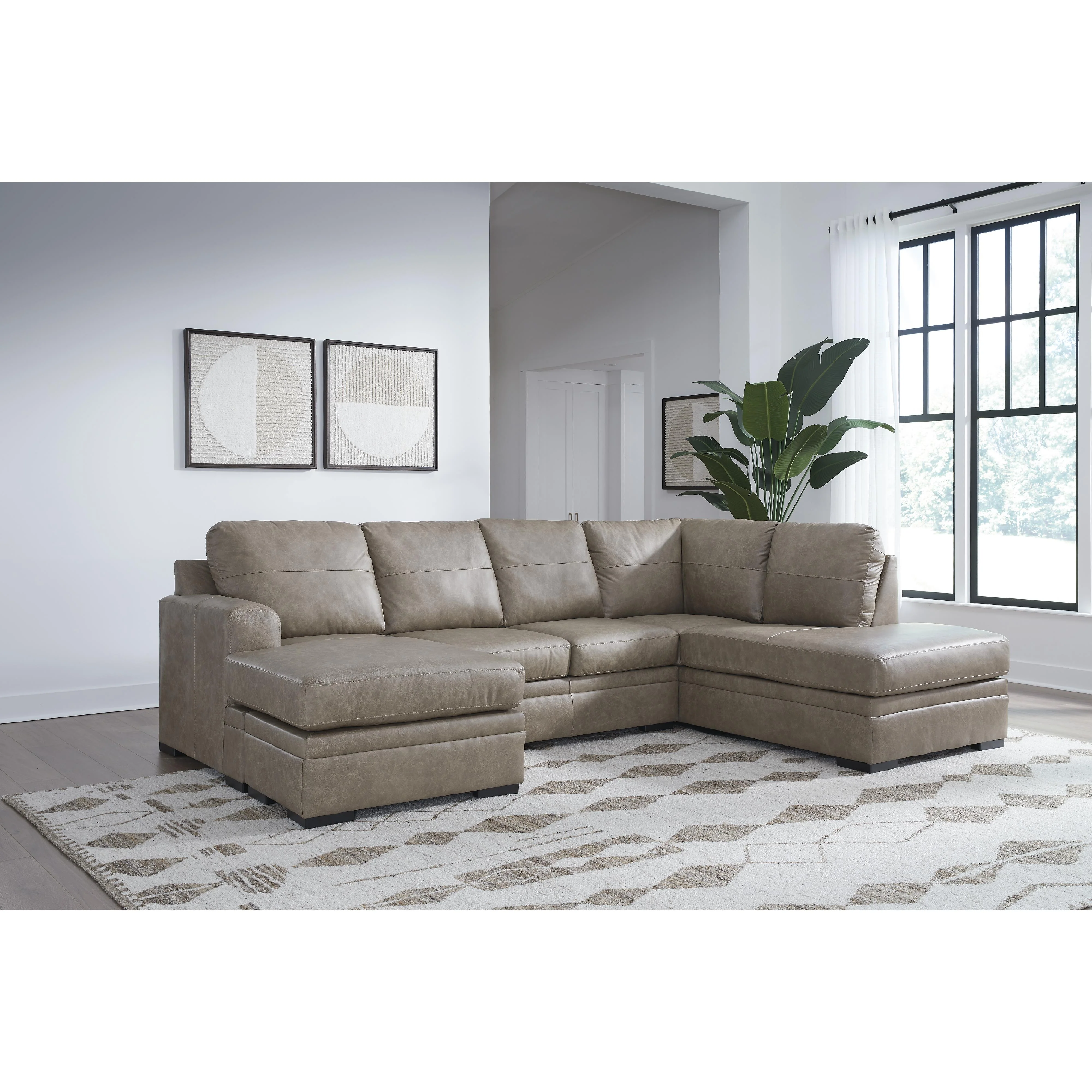 Signature Design by Ashley Amuleto 22405S1 2 pc Sectional with Chaise - Image 2