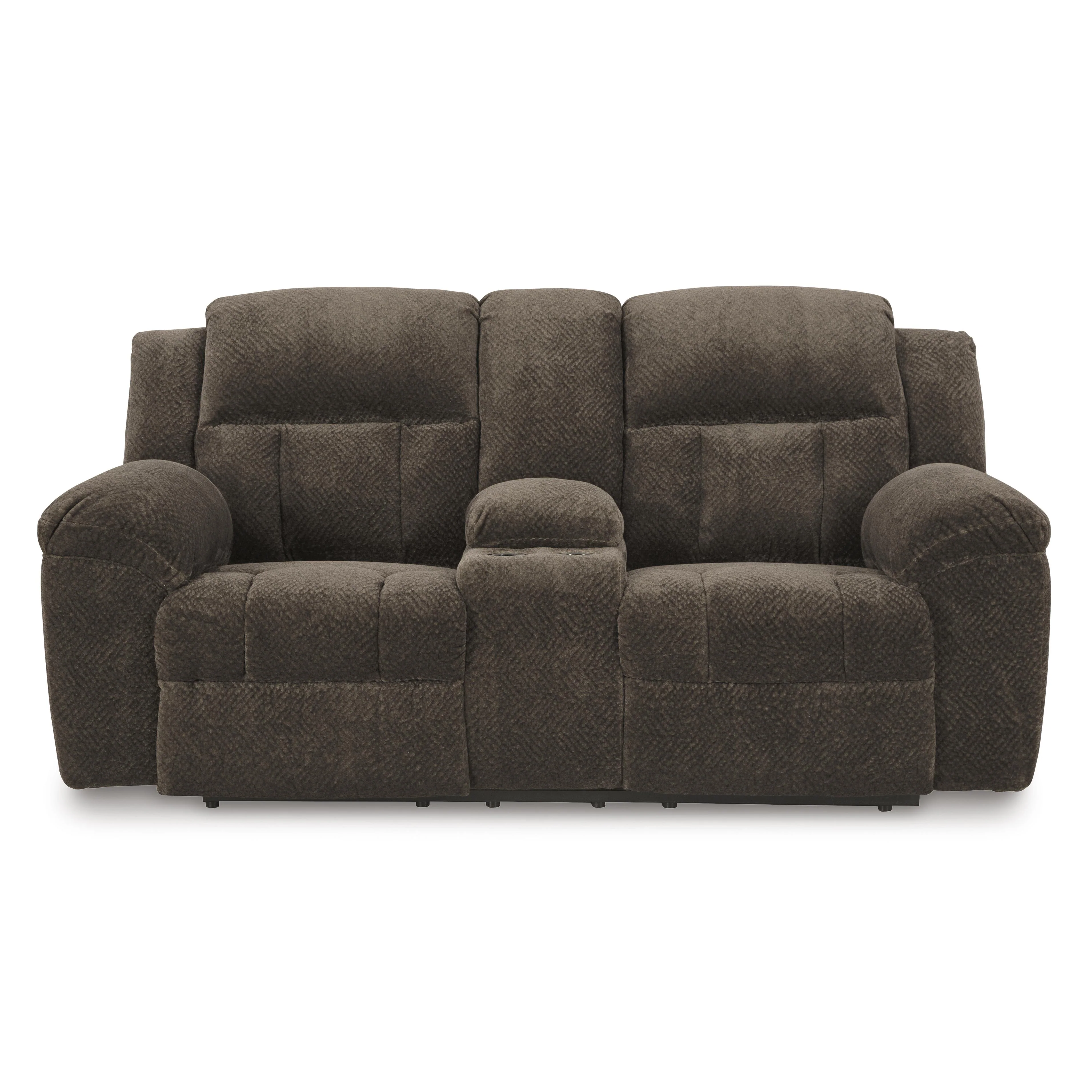 Signature Design by Ashley Frohn 3740794 Double Reclining Loveseat with Console - Image 3