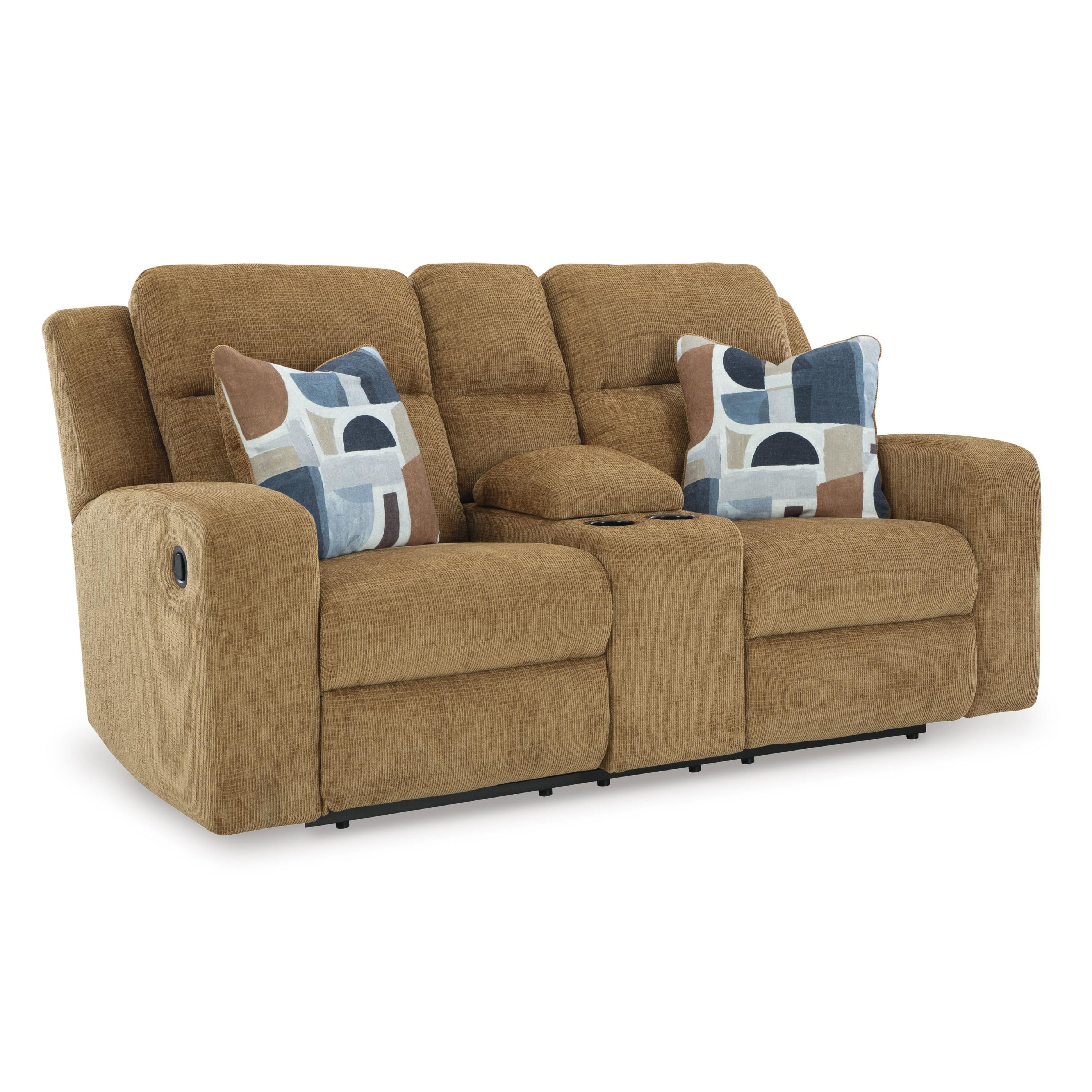 Signature Design by Ashley Kanlow 3860594 Double Reclining Loveseat with Console - Image 1