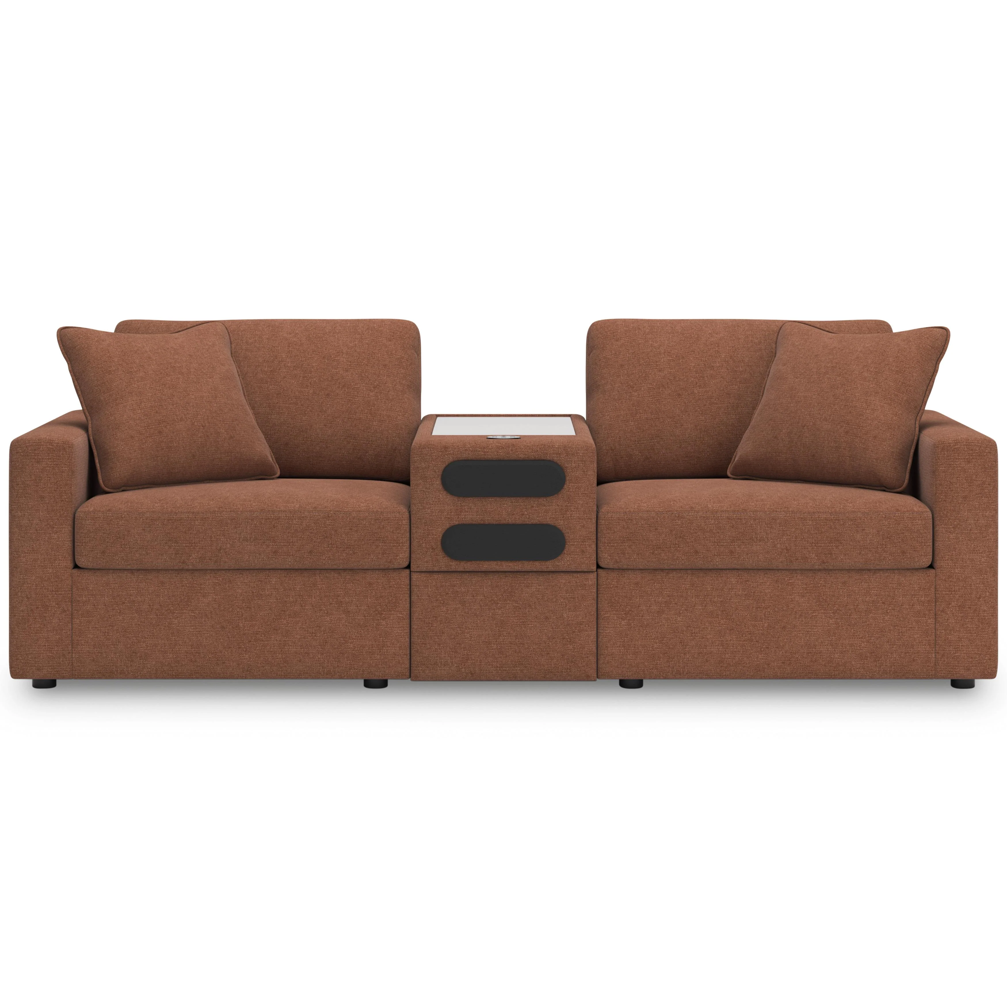 Signature Design by Ashley Modmax 92102S13 3 pc Sectional Loveseat with Audio System - Image 2
