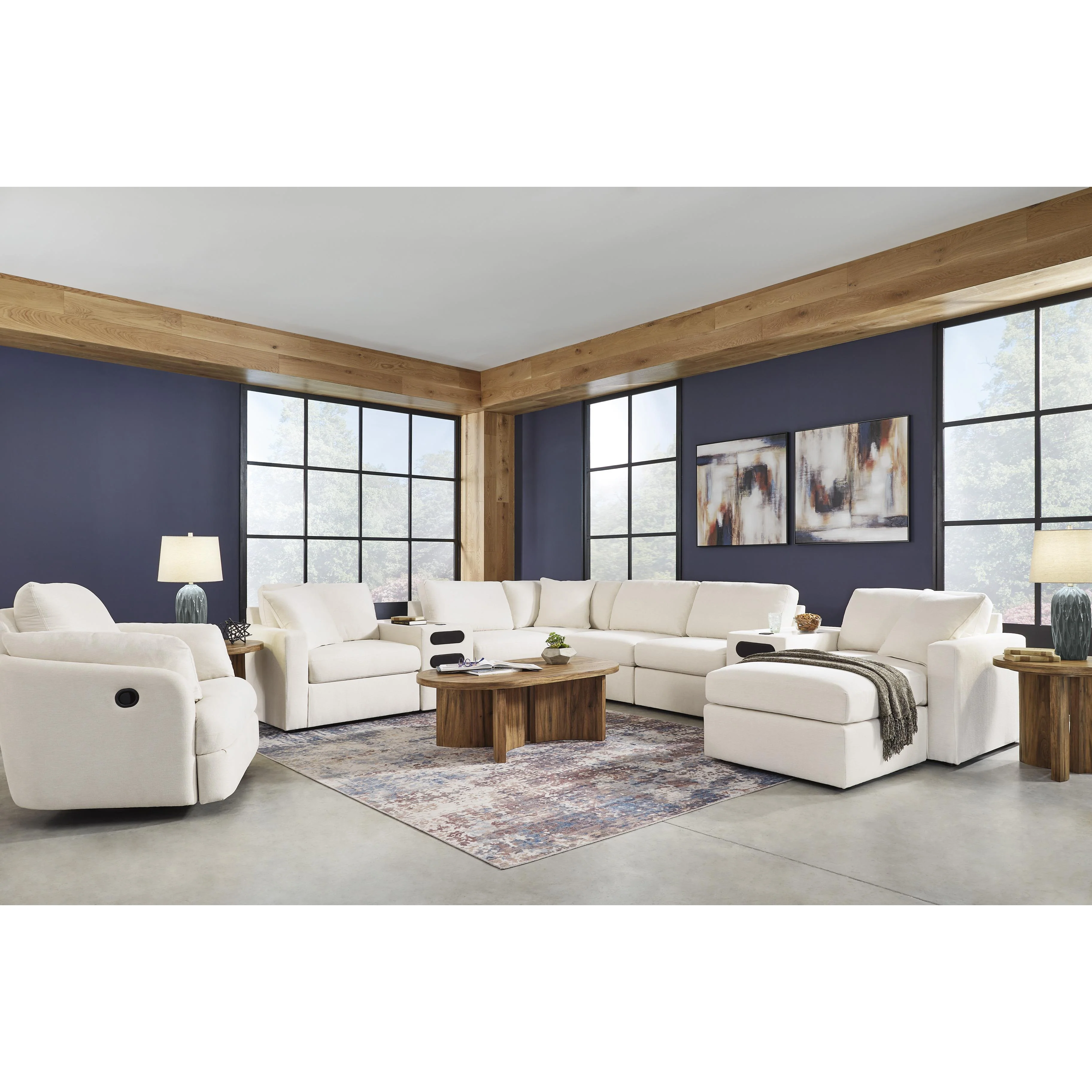 Signature Design by Ashley Modmax 92103S16 8 pc Sectional with Audio System - Image 3