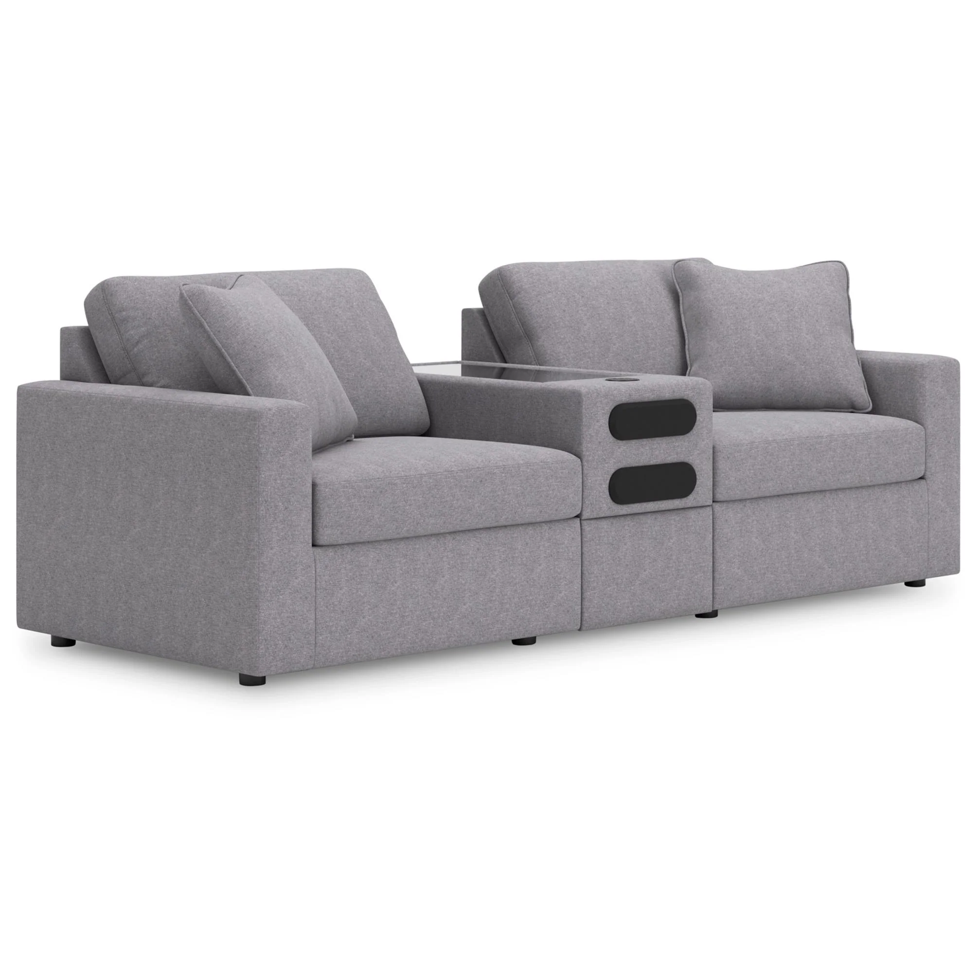 Signature Design by Ashley Modmax 92104S13 3 pc Sectional Loveseat with Audio System - Image 1