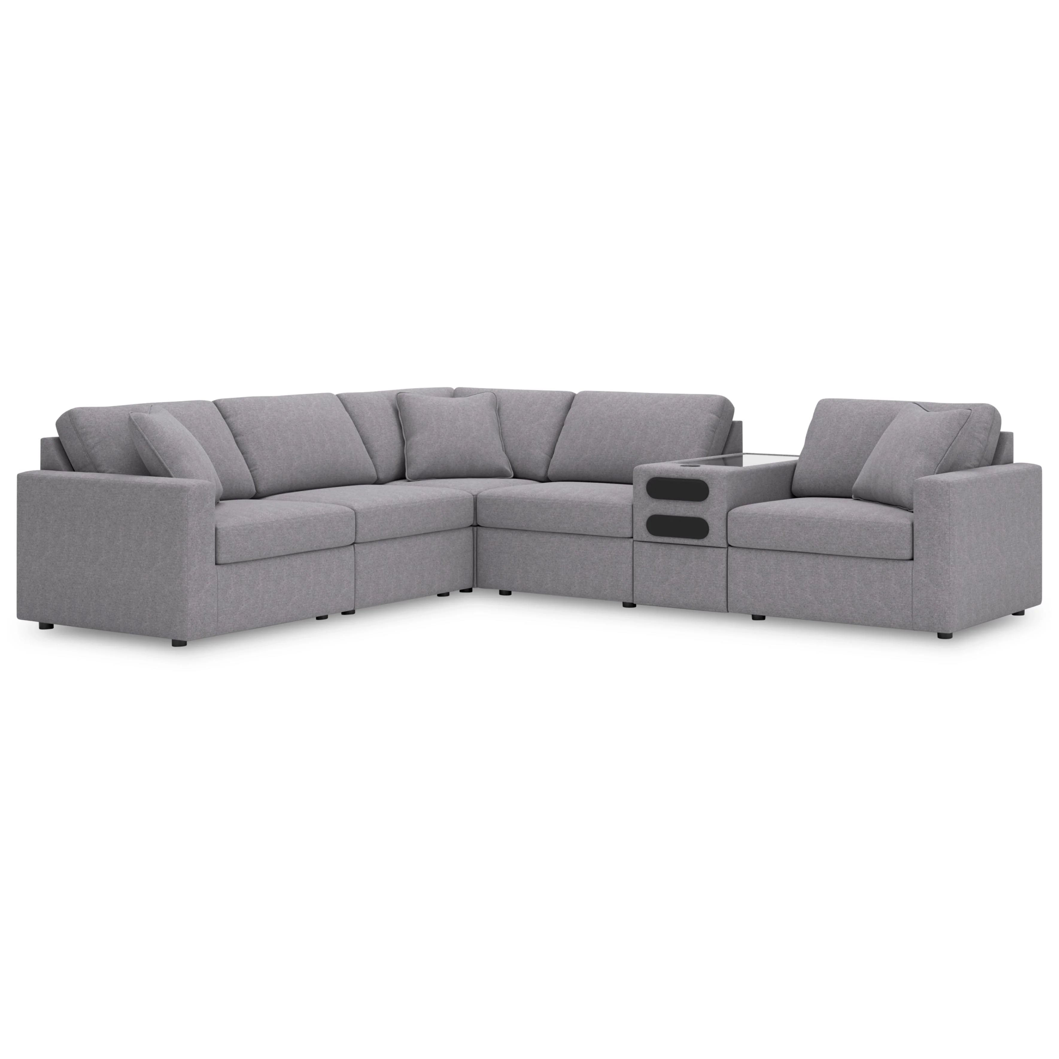 Signature Design by Ashley Modmax 92104S14 6 pc Sectional with Audio System - Image 1