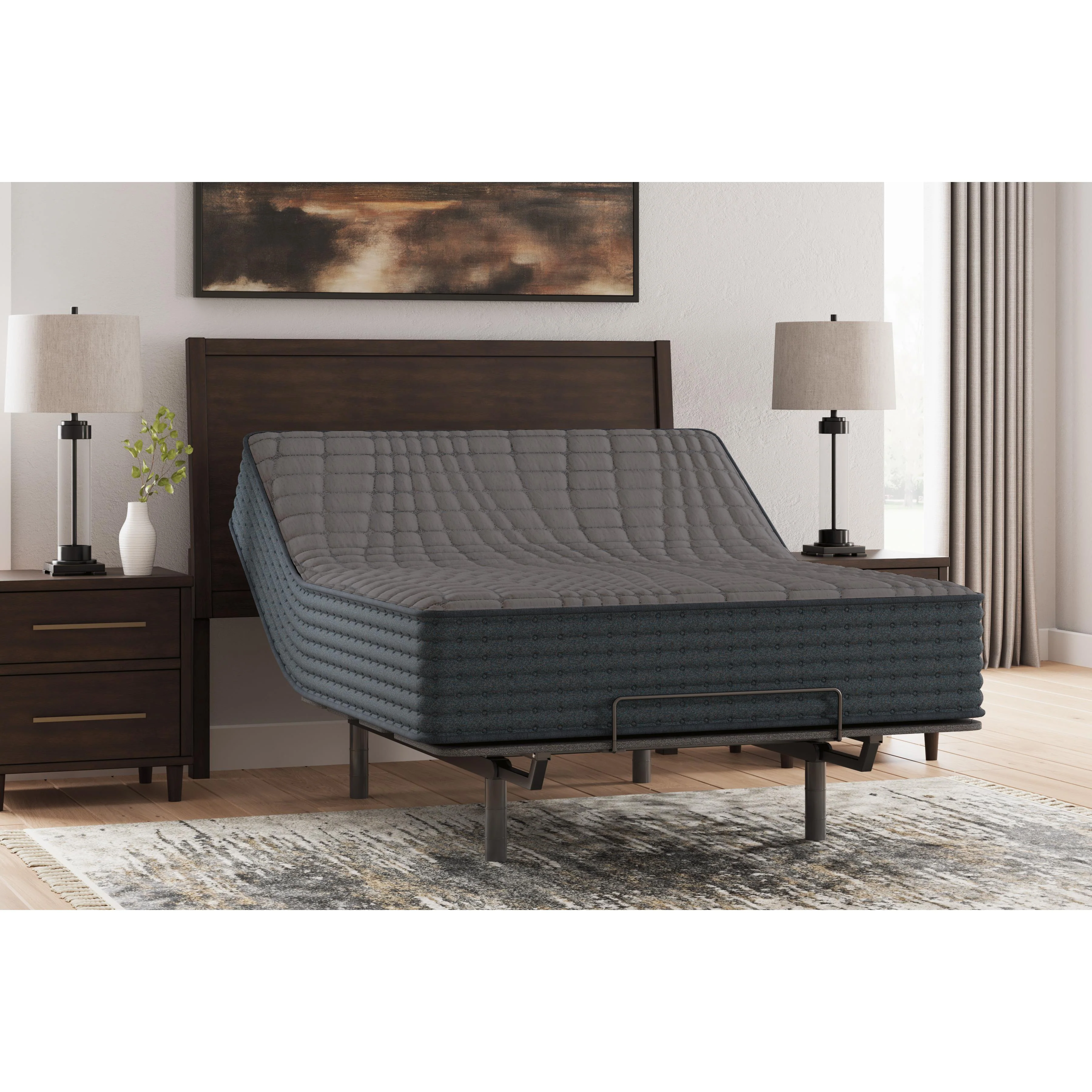 Sierra Sleep Gray 1200 Hybrid M43831 Queen Mattress - Image 3