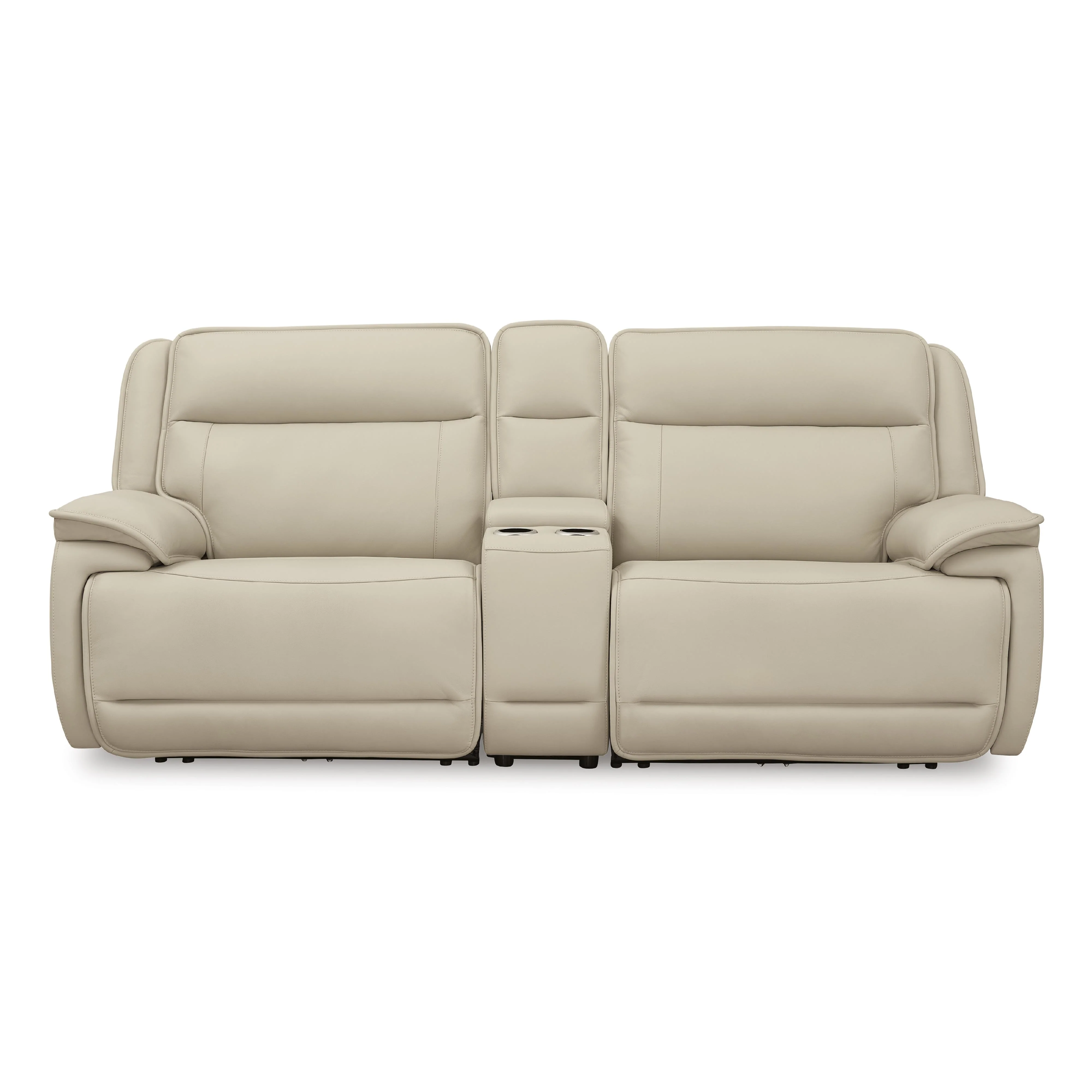 Signature Design by Ashley Double Deal U13001S4 2 pc Power Reclining Loveseat Sectional with Console - Image 1