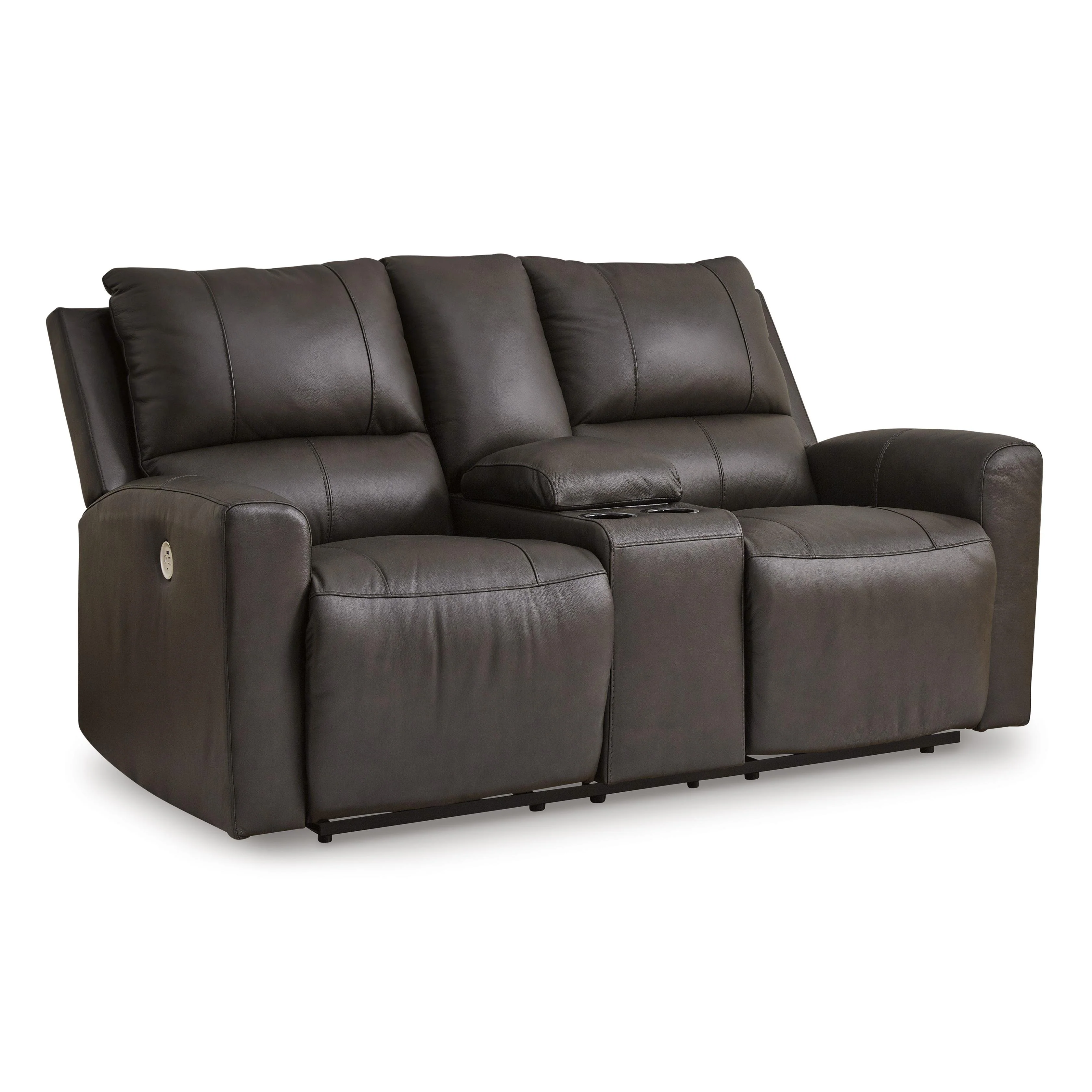 Signature Design by Ashley Boxmere U1310096 Double Reclining Power Loveseat with Console - Image 1