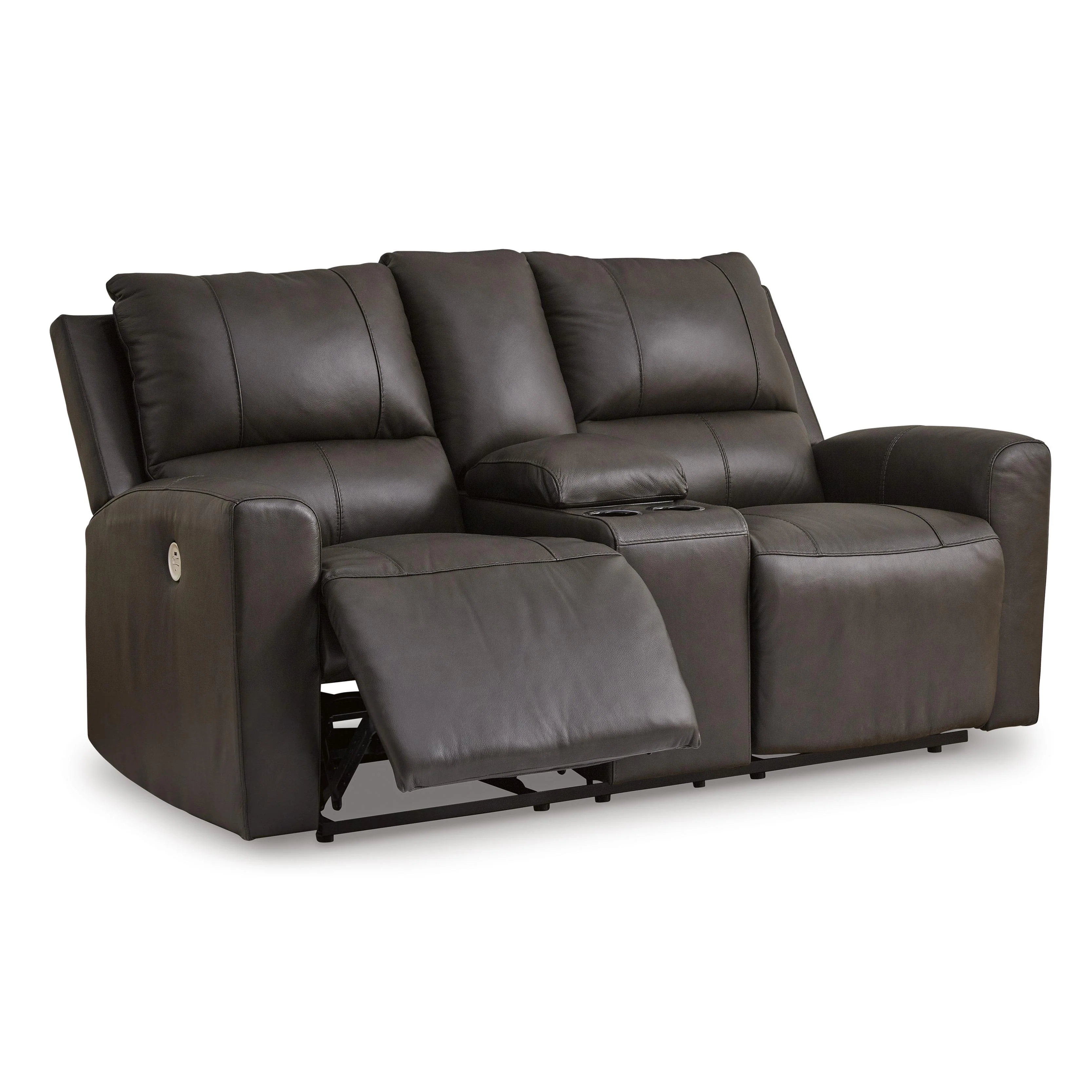 Signature Design by Ashley Boxmere U1310096 Double Reclining Power Loveseat with Console - Image 2