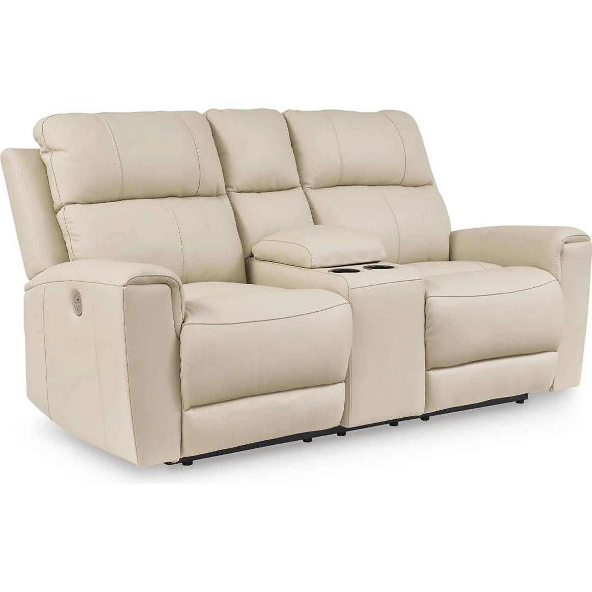 Signature Design by Ashley Dahlmoore U1320096 Double Reclining Power Loveseat with Console - Image 1