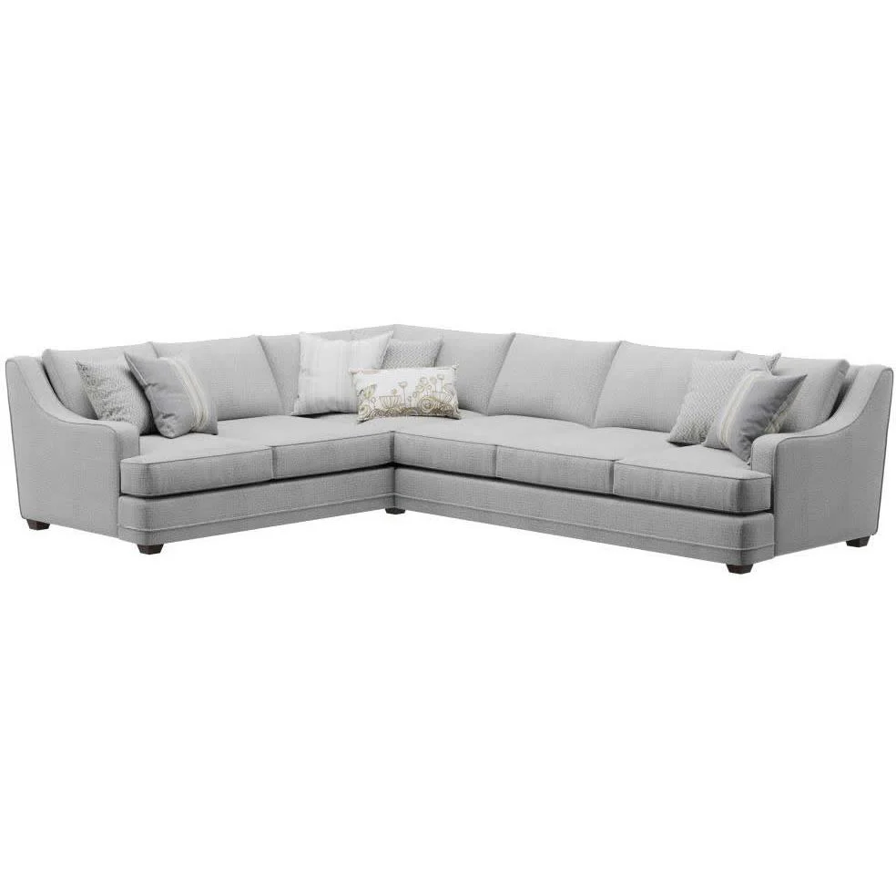 Fusion Furniture Fabric 2 pc Sectional 7000-33L-KP LIMELIGHT MINERAL/7000-31R LIMELIGHT MINERAL - Image 1