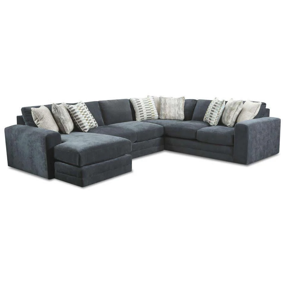 Fusion Furniture Fabric Sectional 7003-08 Sectional - Elise Ink - Image 1