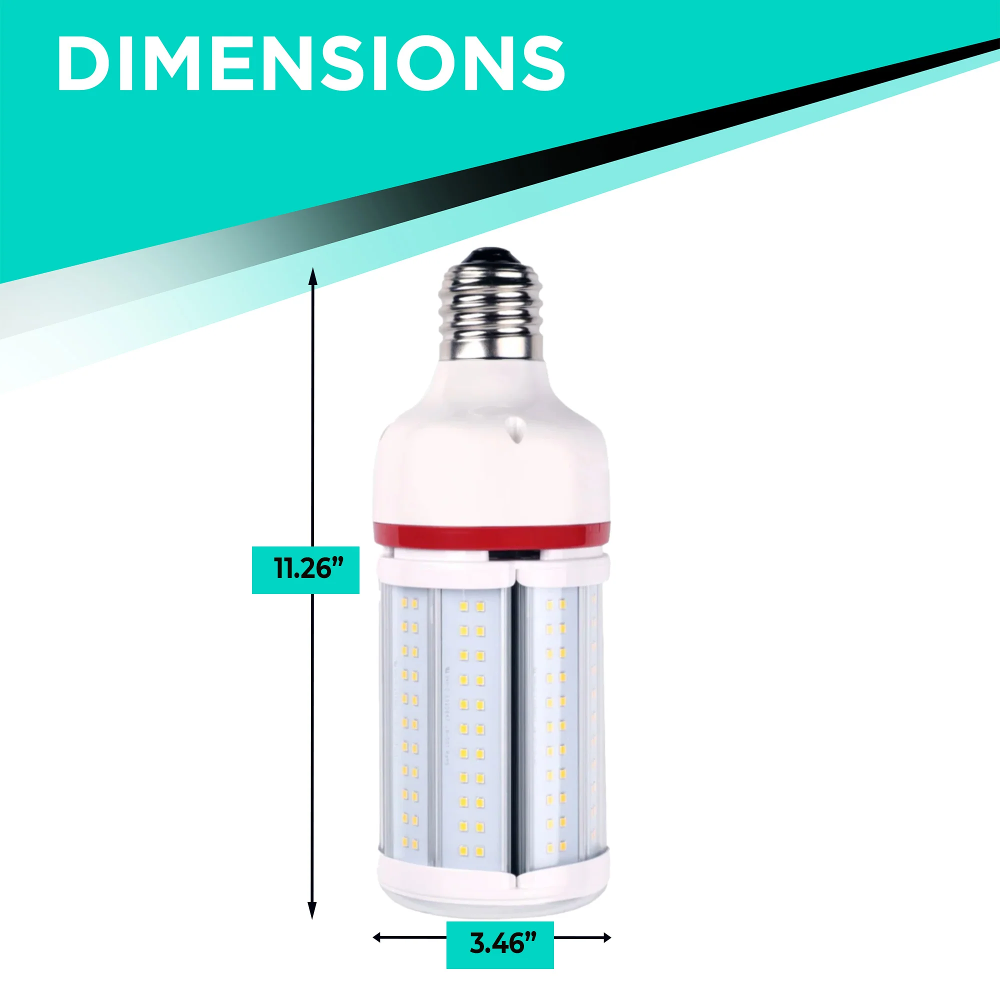 80W LED Corn Bulb - E39 - 12400 Lumens - 5700K - IP65 Rated #161 - Image 2