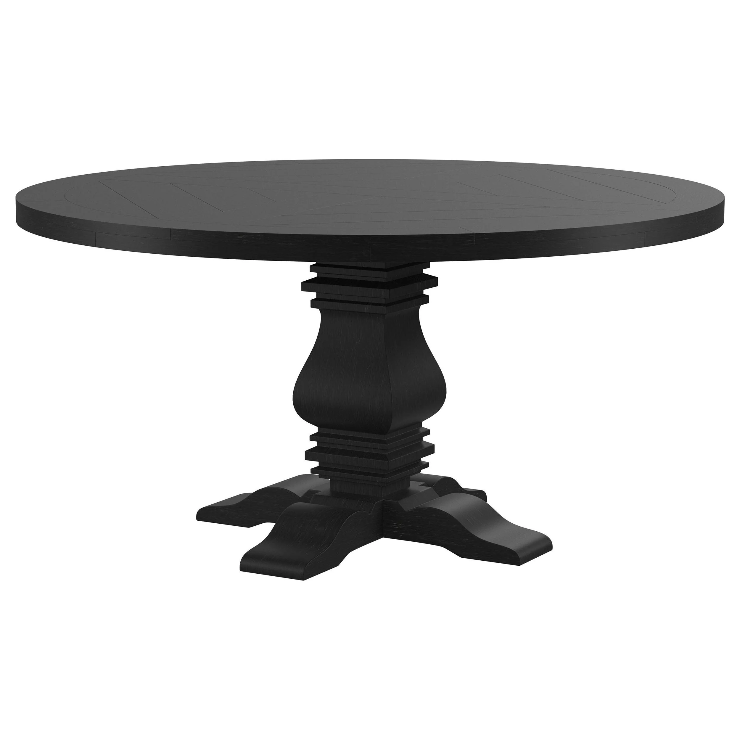 Coaster Furniture Florence 115530 Round 60-inch Pedestal Base Dining Table - Black - Image 3