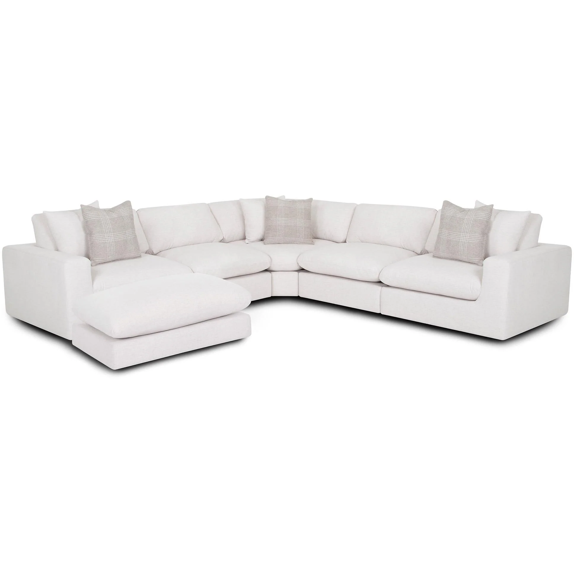 Franklin Darcy Fabric 6 pc Sectional 97201/97203/97299/97203/97202/97218 - Image 1