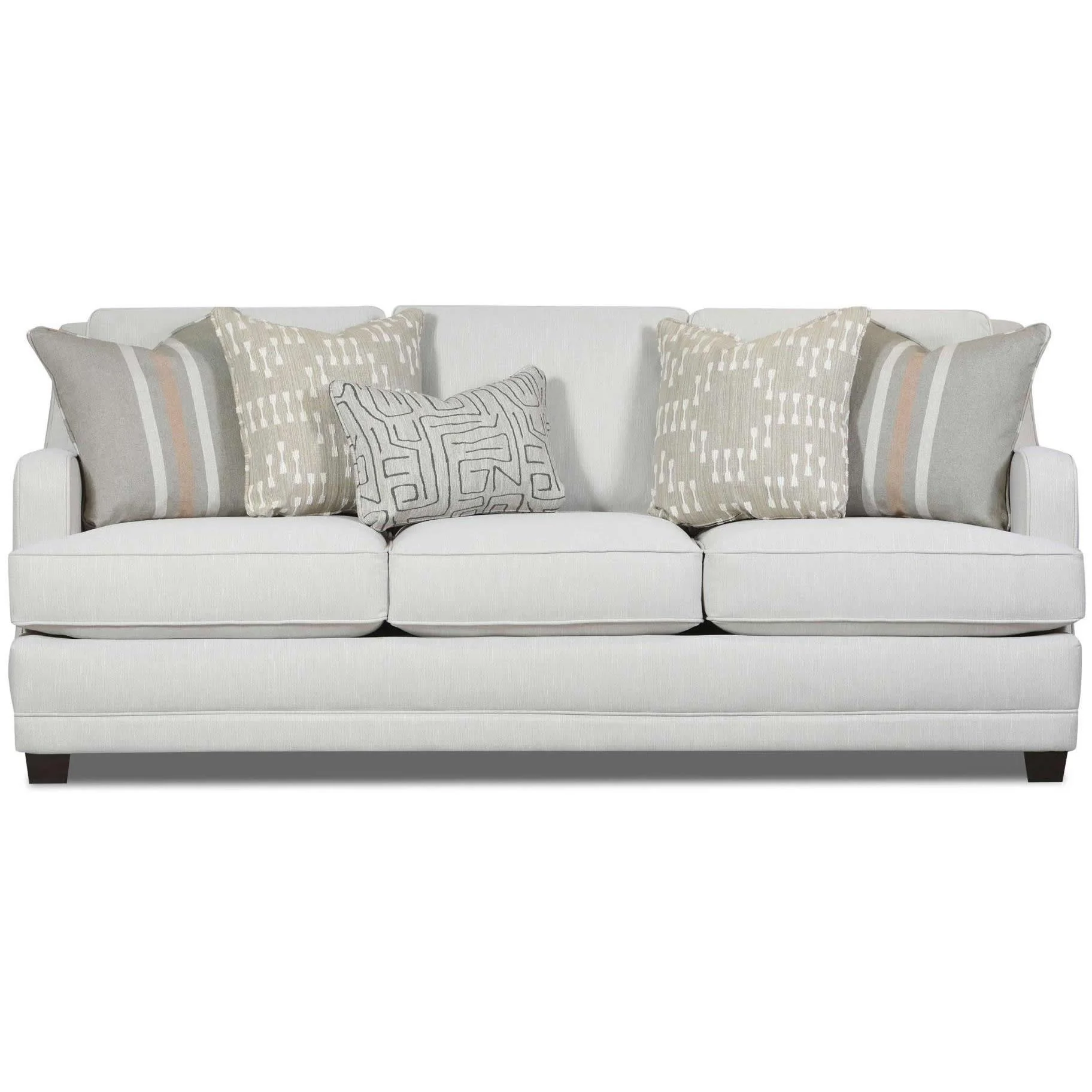 Fusion Furniture Stationary Fabric Sofa 7000-00KP CHARLOTTE PARCHMENT - Image 1