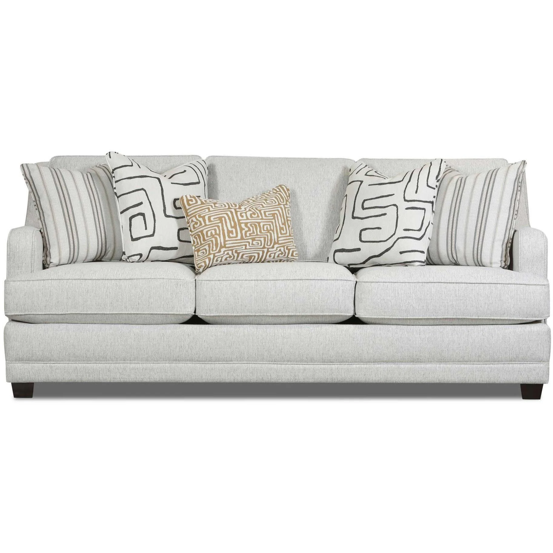 Fusion Furniture Stationary Fabric Sofa 7000-00KP DURANGO PEWTER - Image 1