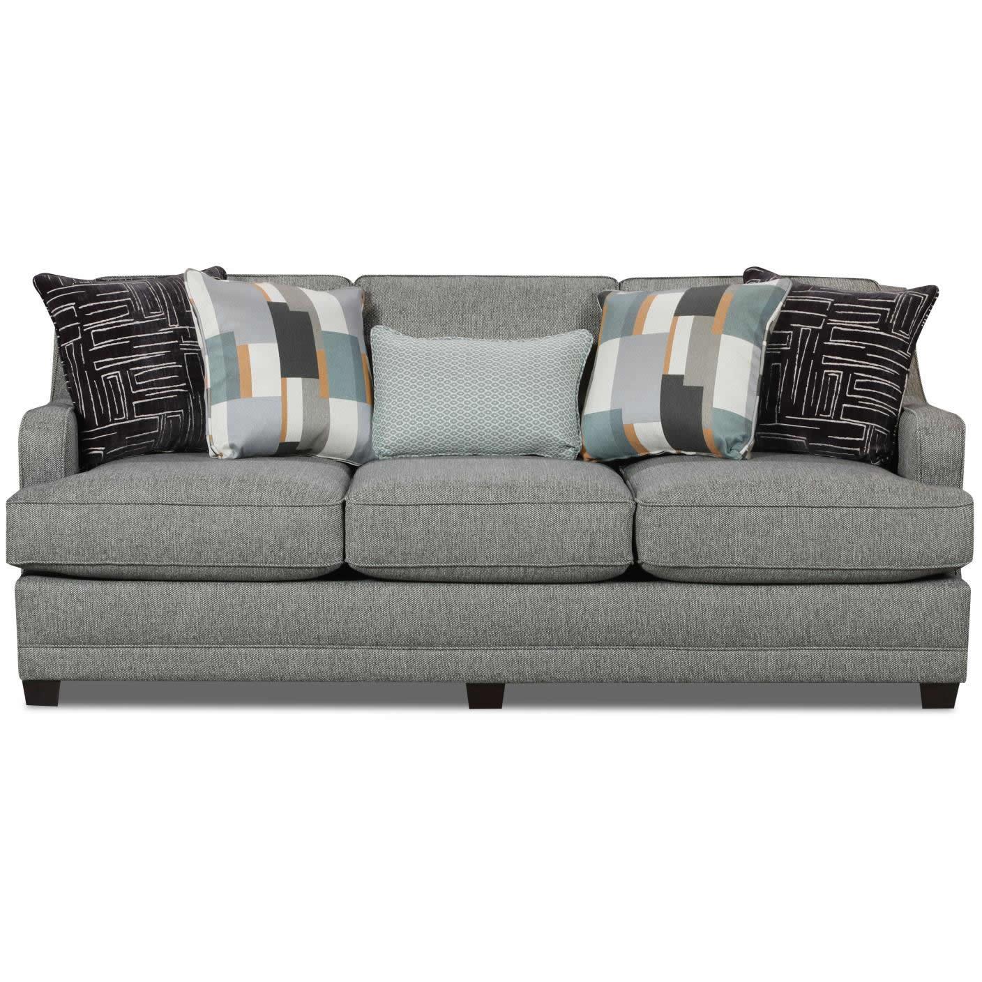 Fusion Furniture Stationary Fabric Sofa 7000-00KP SILVERSMITH QUARTZ - Image 1
